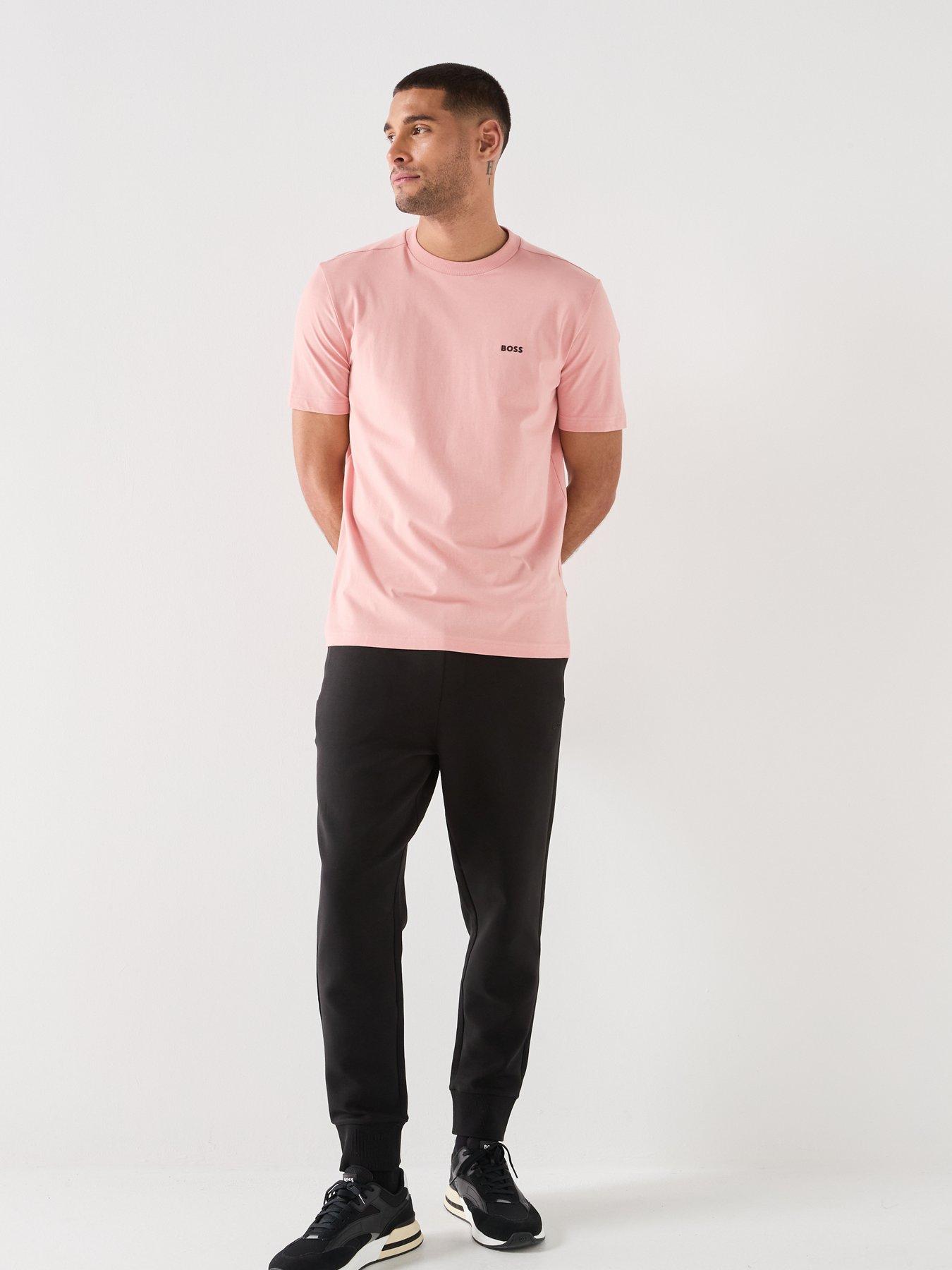 Image 3 of 6 of BOSS Tee Regular Fit T-Shirt - Light Pink