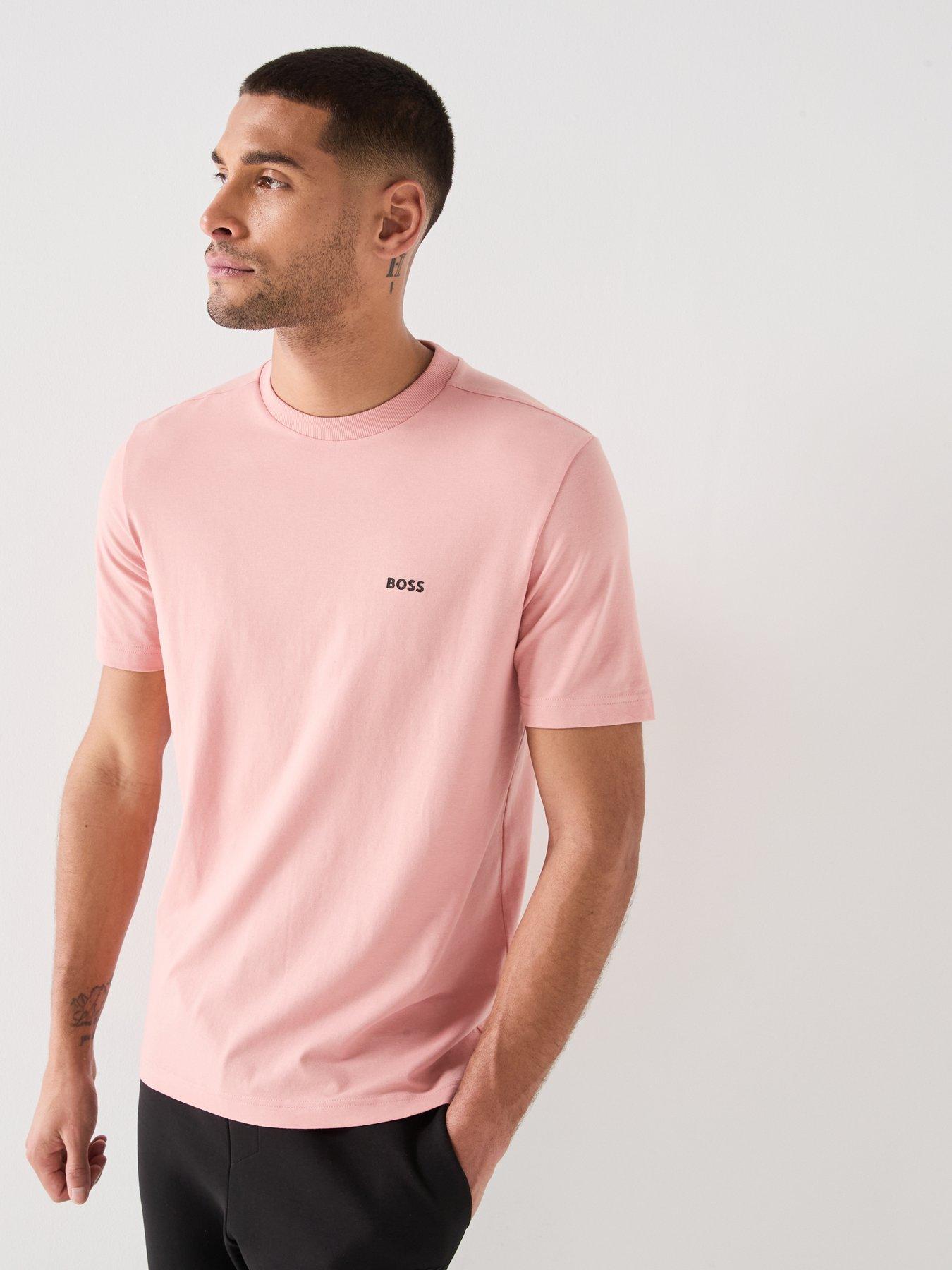 Image 5 of 6 of BOSS Tee Regular Fit T-Shirt - Light Pink