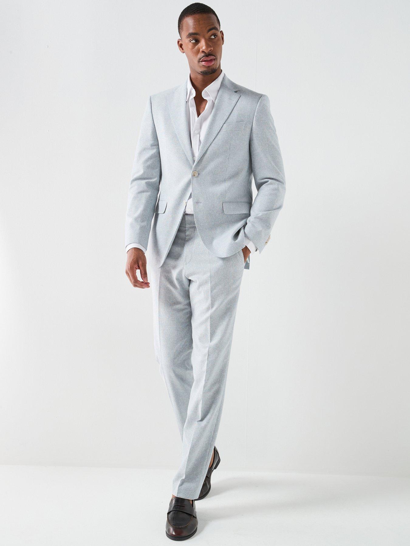 BOSS Boss H-Jeckson 2Pc Tailored Suit - Light Blue