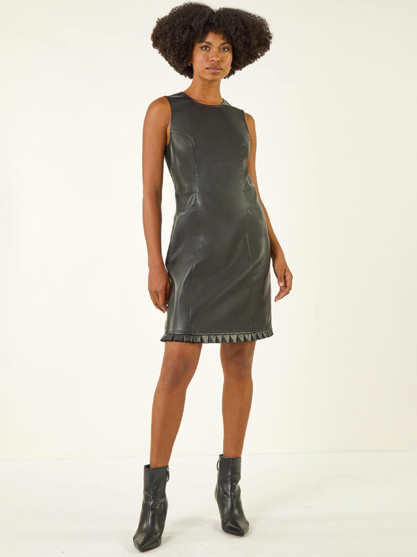 Roman Pinafore Pleated A-line Dress