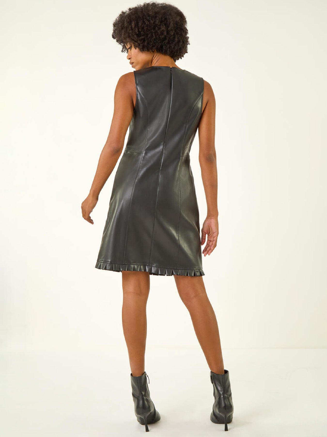 Image 2 of 5 of Roman Pinafore Pleated A-line Dress