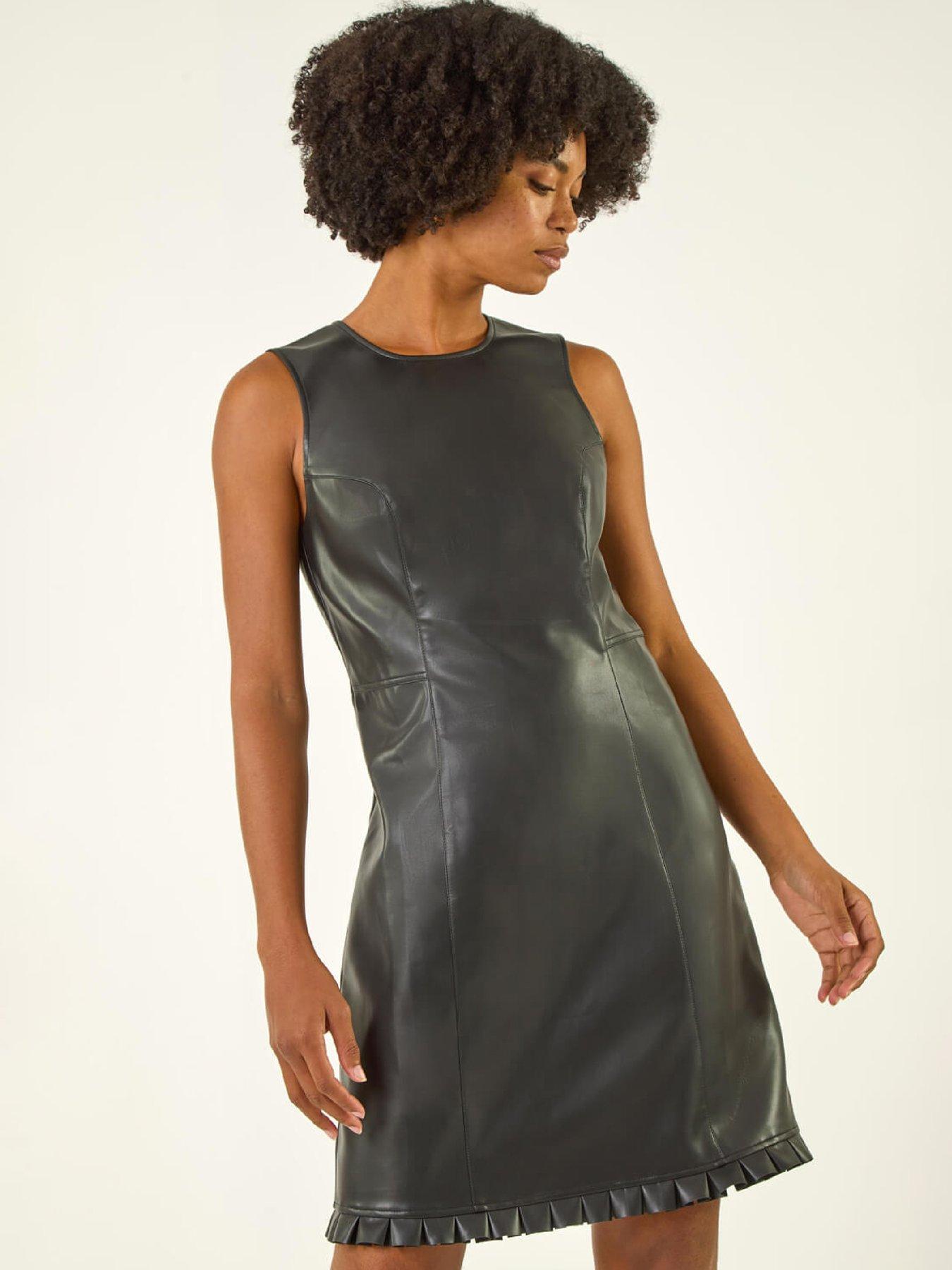 Image 3 of 5 of Roman Pinafore Pleated A-line Dress