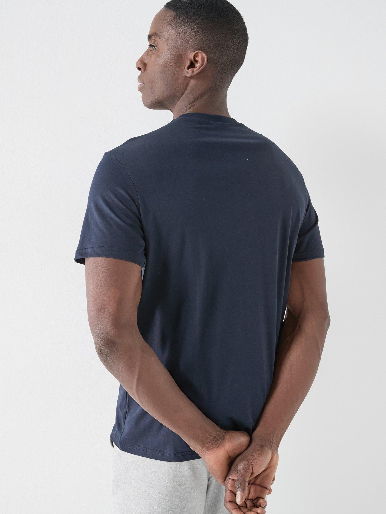 Image 2 of 4 of Emporio Armani Bodywear Essential Crew Neck T-Shirt - Dark Blue