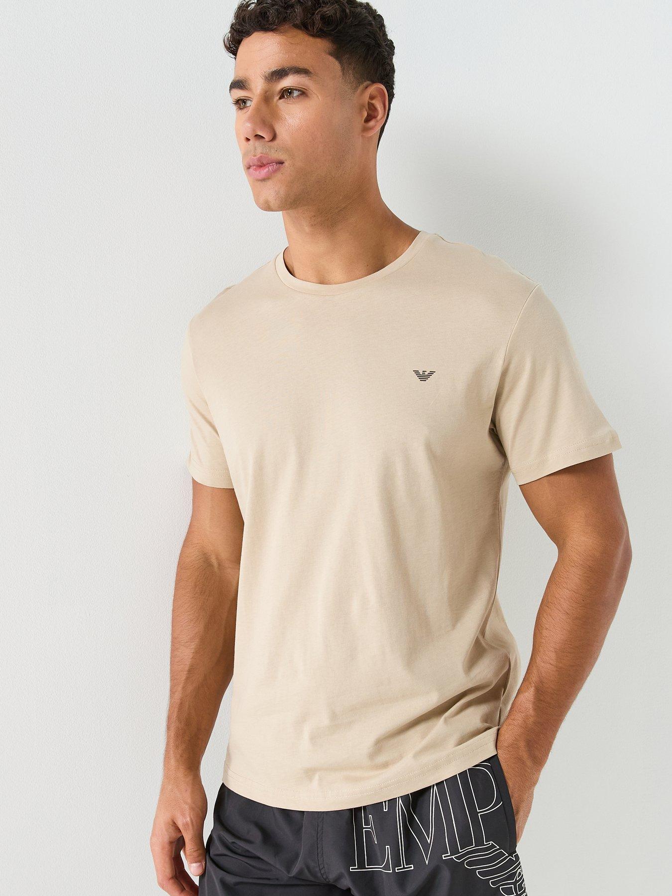 Emporio Armani Bodywear Crew Neck T-Shirt - Beige