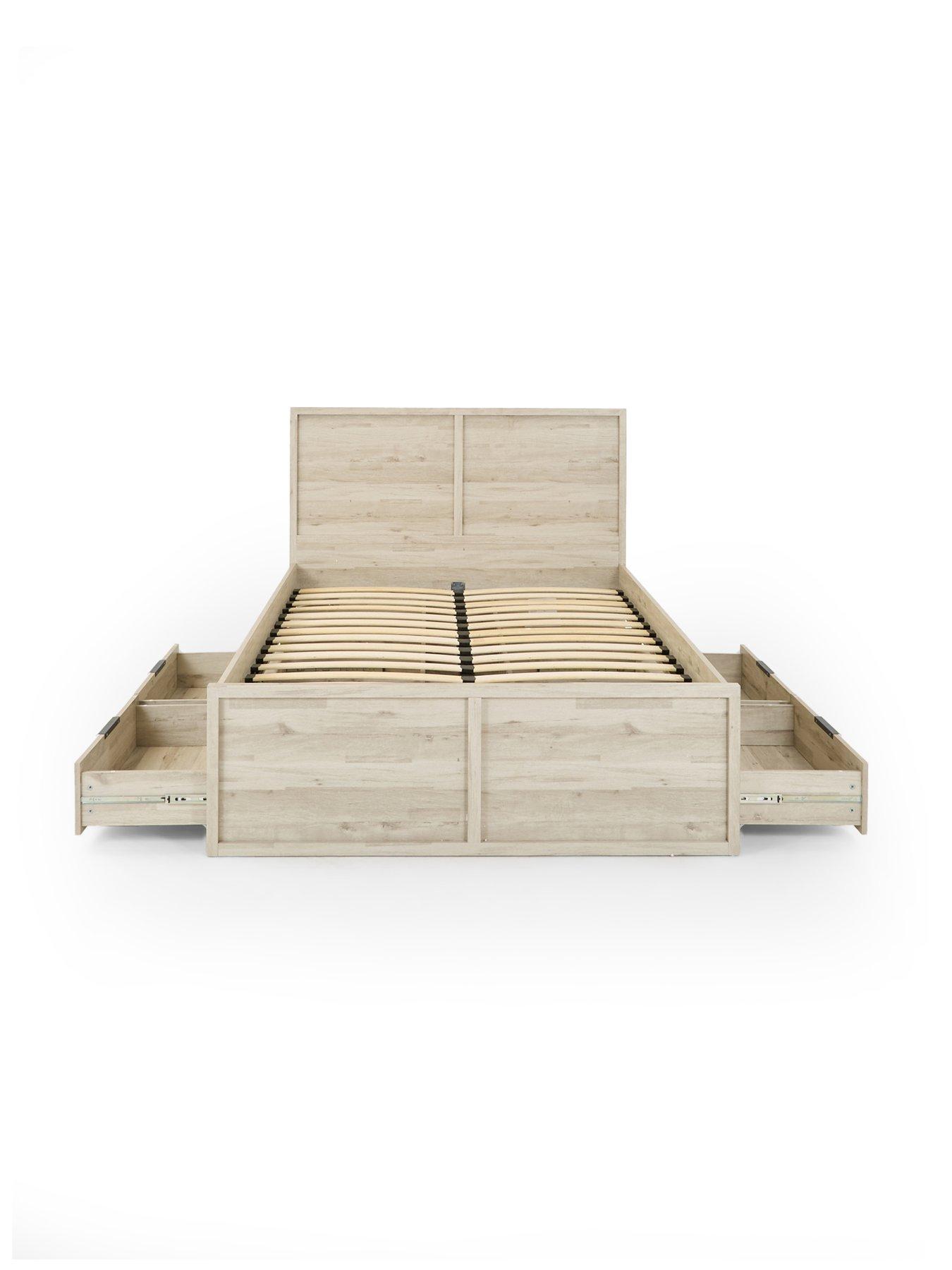 Image 3 of 7 of The Very Collection Harlem Storage Bed with Mattress Options (Buy &amp; SAVE!) - Grey Oak -&nbsp;FSC&reg; Certified