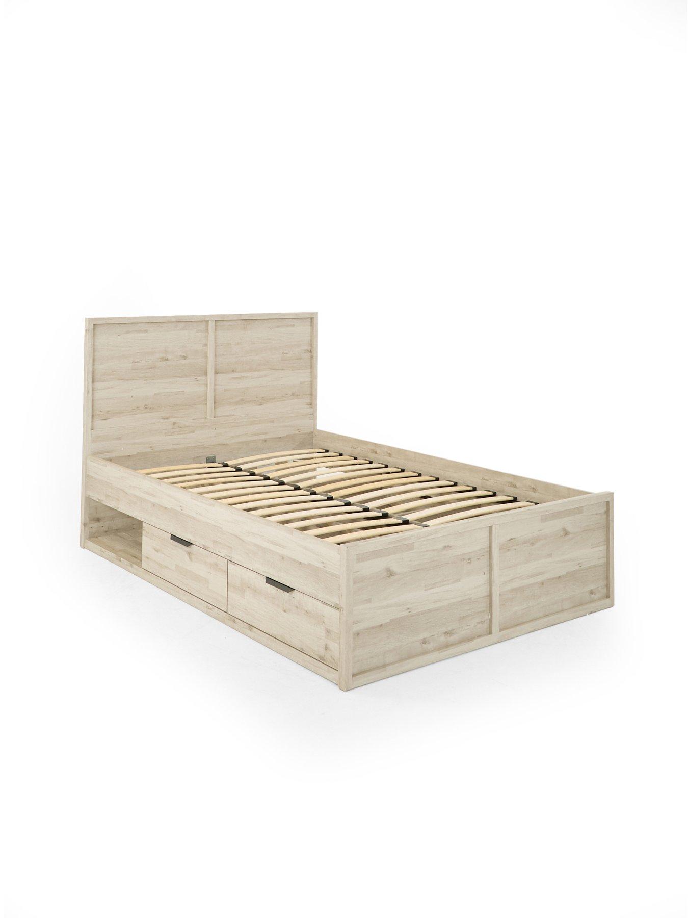 Image 4 of 7 of The Very Collection Harlem Storage Bed with Mattress Options (Buy &amp; SAVE!) - Grey Oak -&nbsp;FSC&reg; Certified