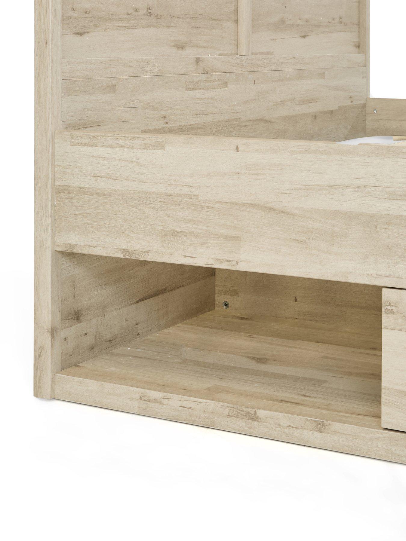 Image 7 of 7 of The Very Collection Harlem Storage Bed with Mattress Options (Buy &amp; SAVE!) - Grey Oak -&nbsp;FSC&reg; Certified