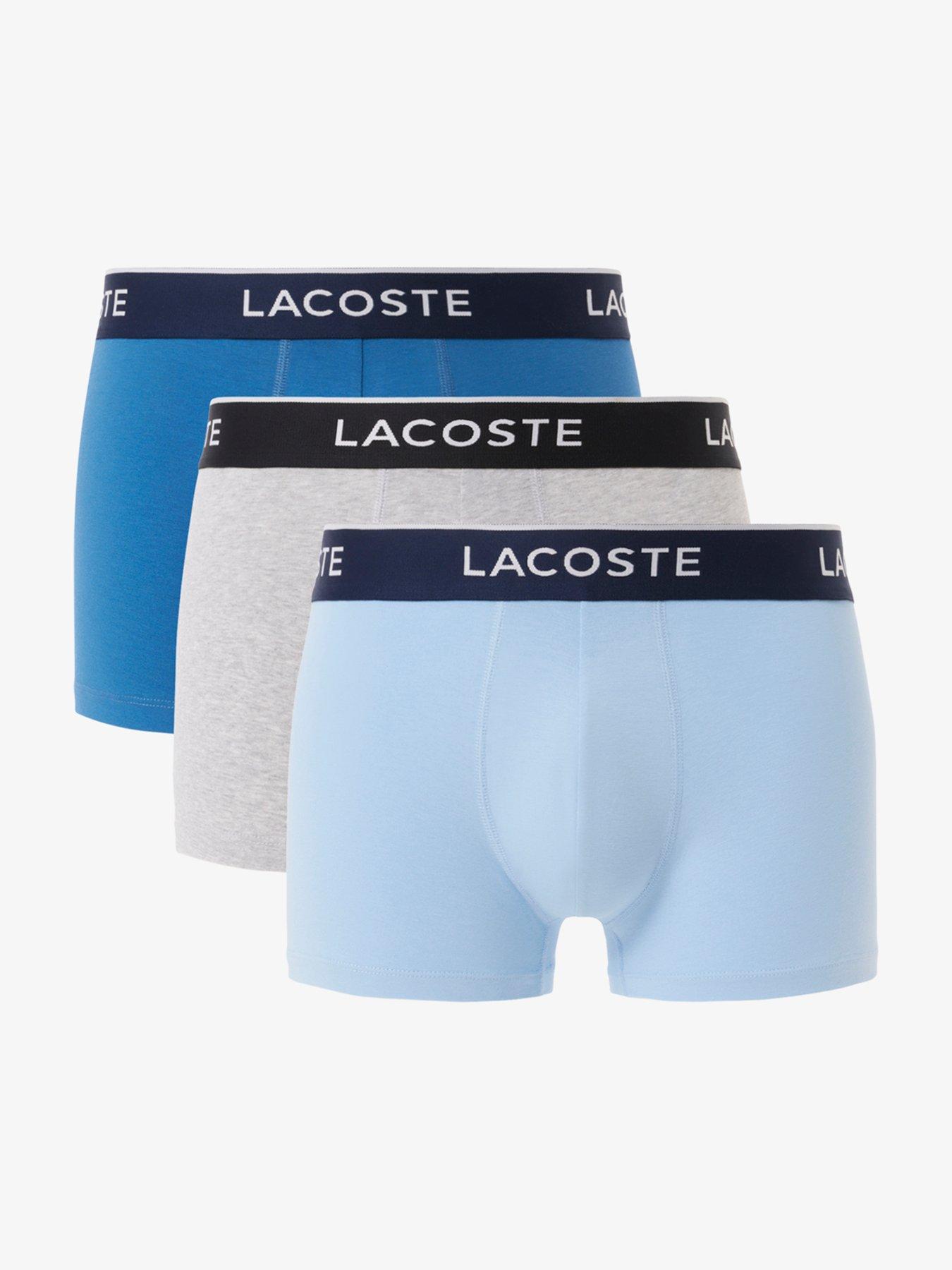 Lacoste 3 Pack Cotton Trunks - Multi