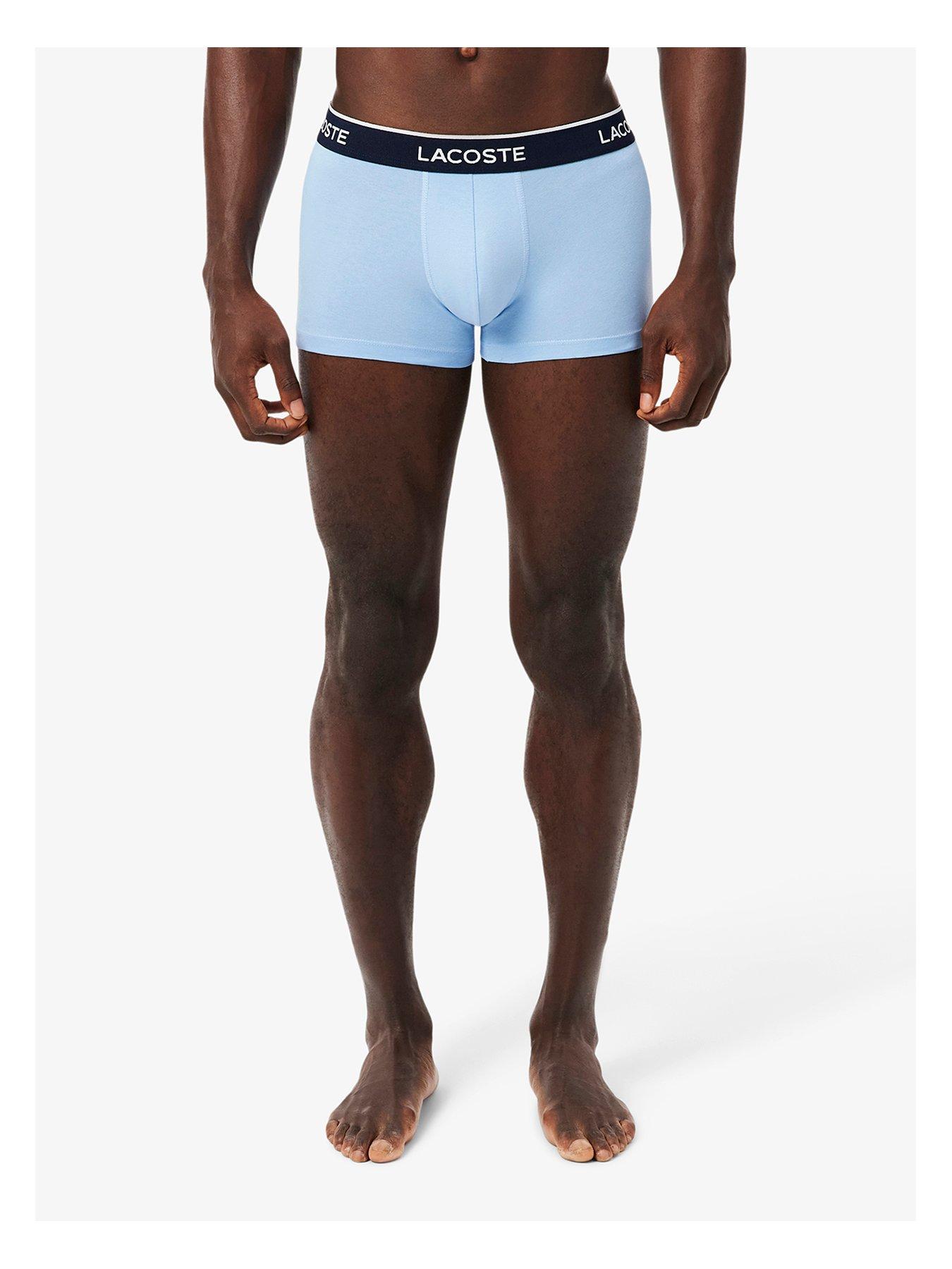 Image 3 of 4 of Lacoste 3 Pack Cotton Trunks - Multi