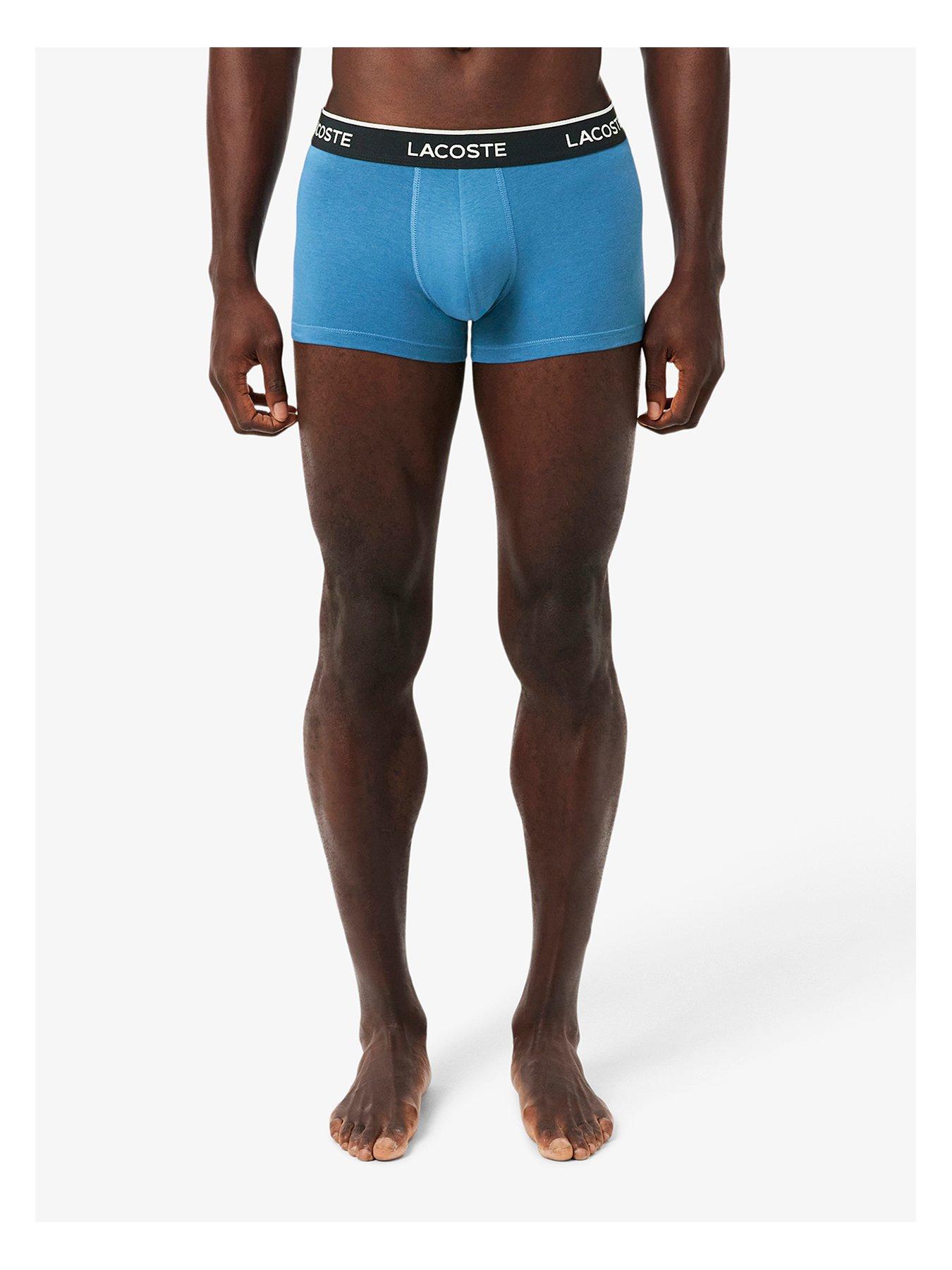 Image 4 of 4 of Lacoste 3 Pack Cotton Trunks - Multi