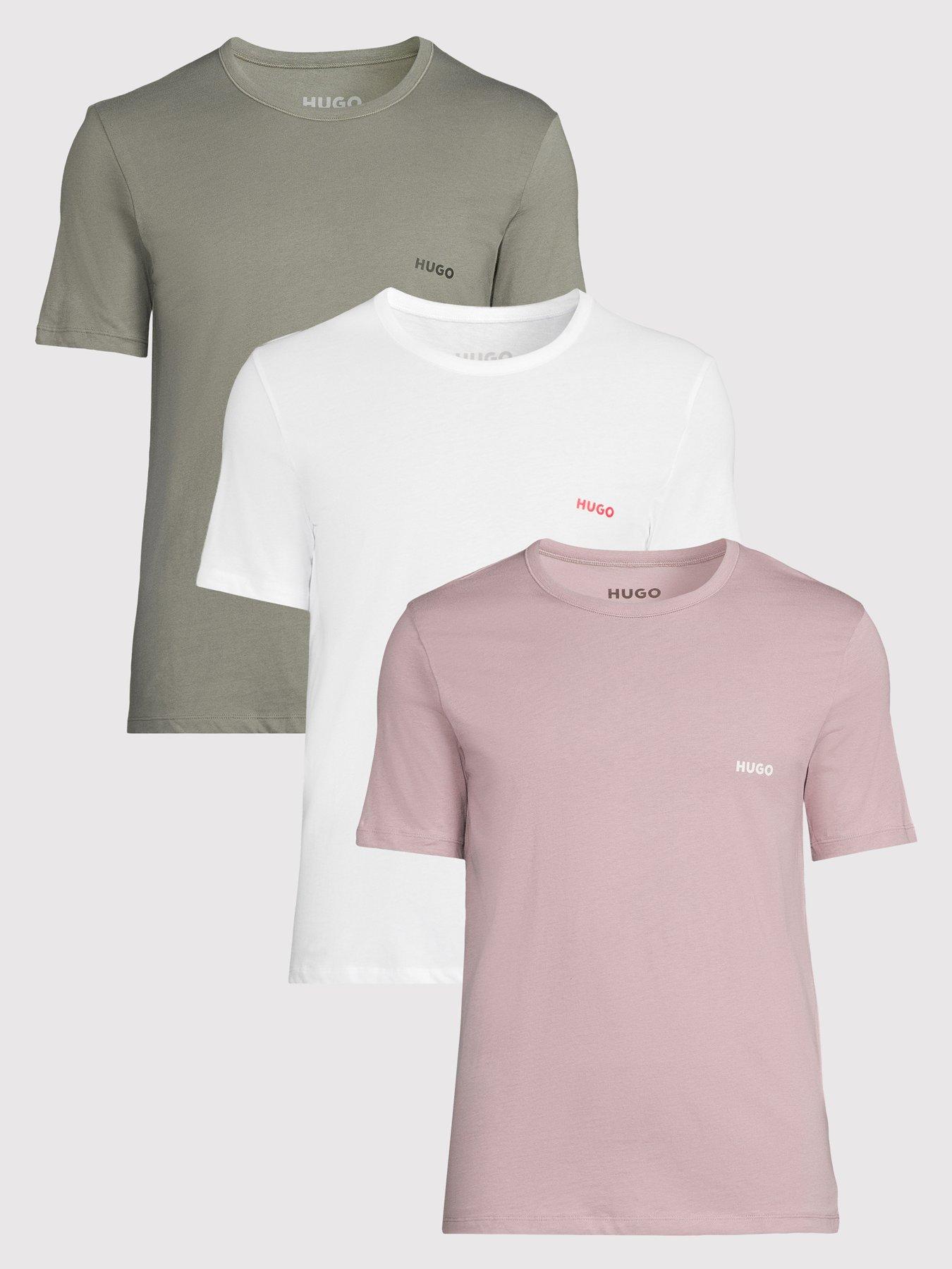 HUGO Bodywear Triplet 3 Pack Loungewear T-Shirts - Assorted