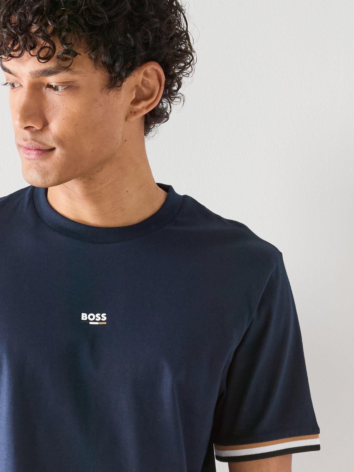 Image 4 of 5 of BOSS Iconic Loungewear T-Shirt - Navy