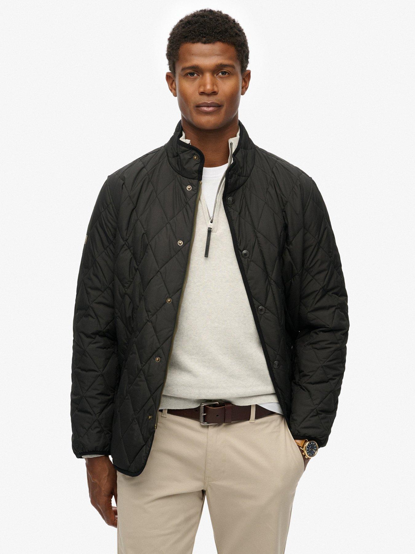 Superdry: Quilted Estate Jacket - Black