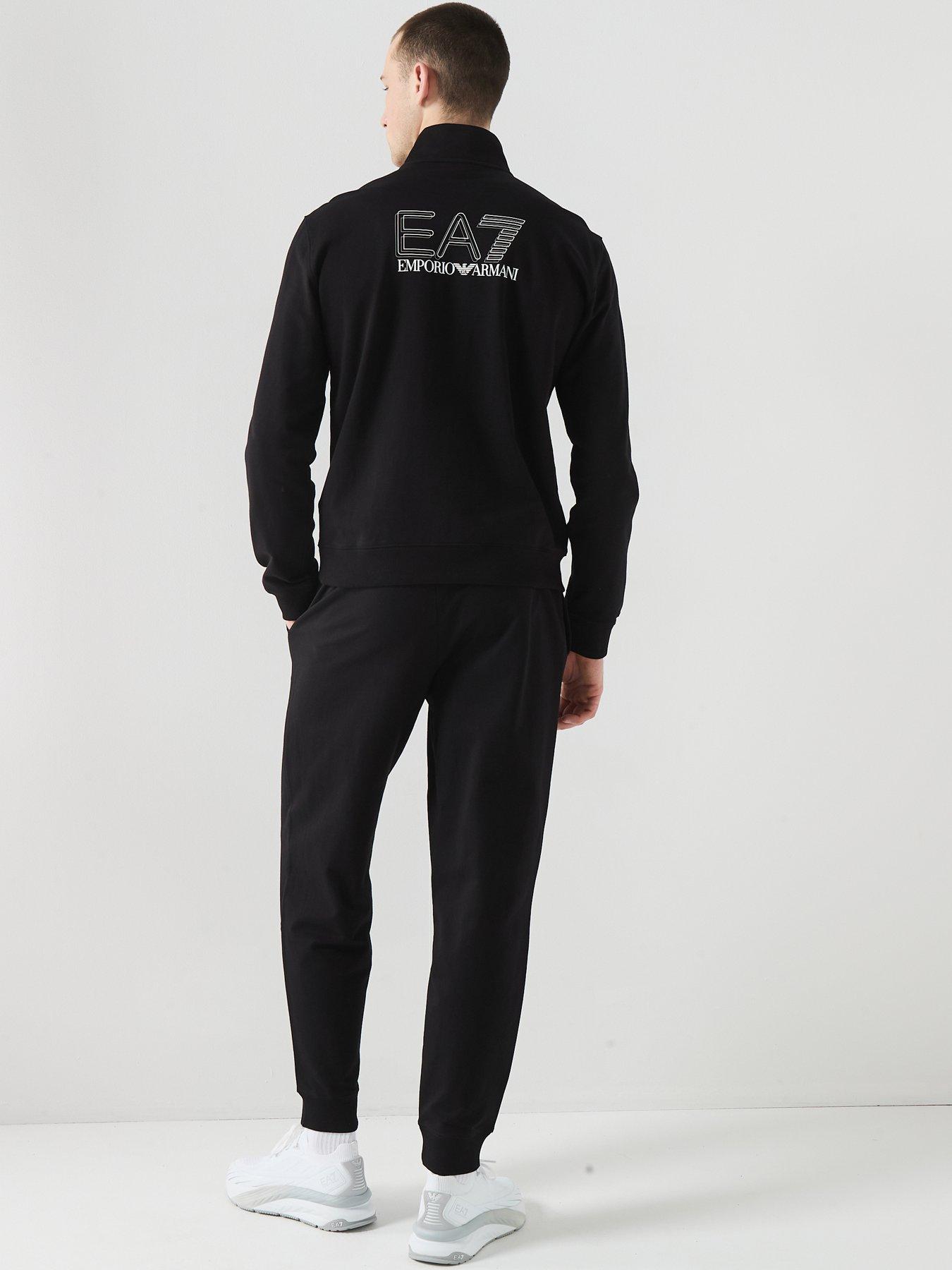 Image 2 of 6 of EA7 Emporio Armani Train Visibility 1/4 Zip Tracksuit - Black
