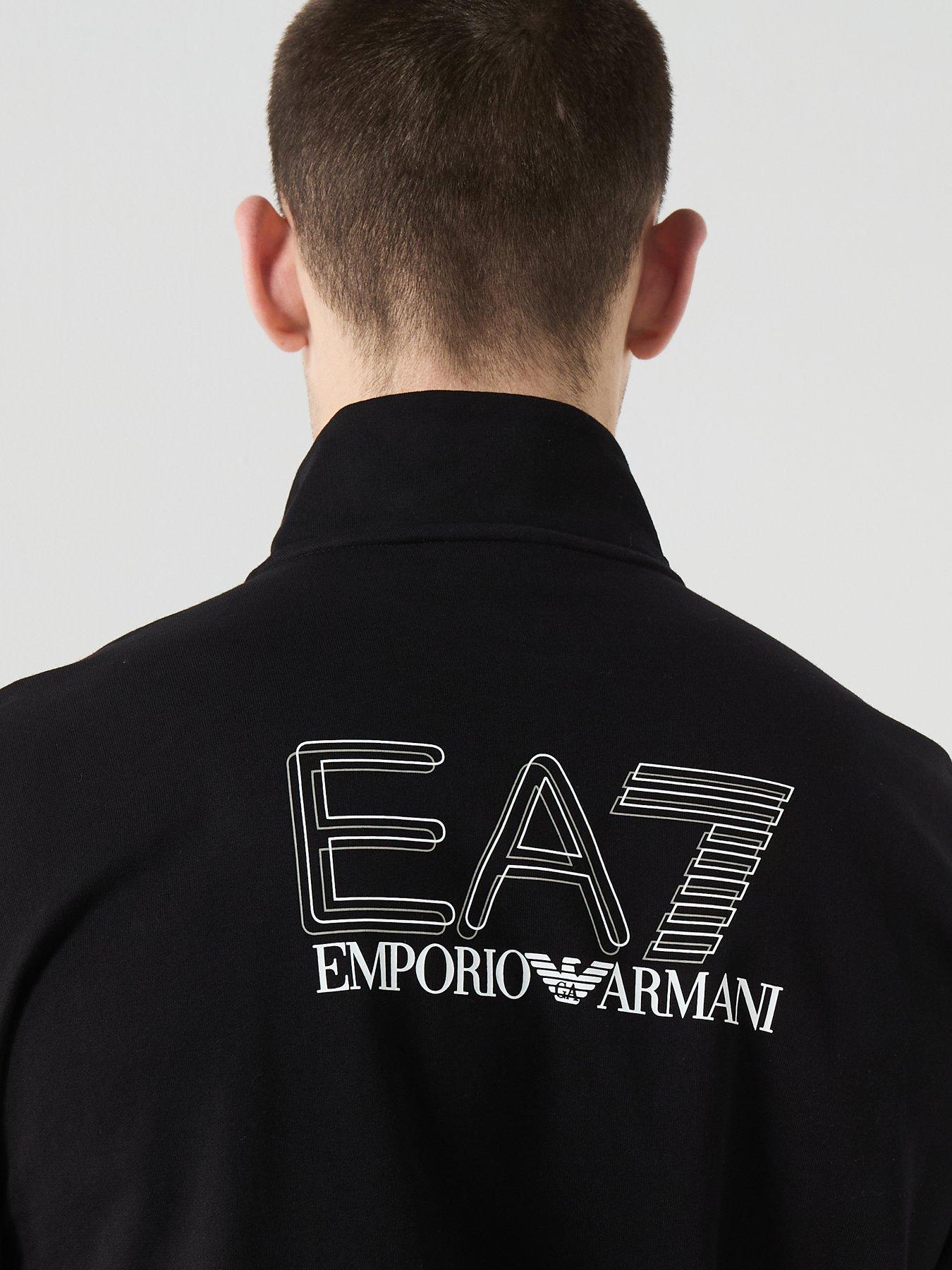 Image 4 of 6 of EA7 Emporio Armani Train Visibility 1/4 Zip Tracksuit - Black
