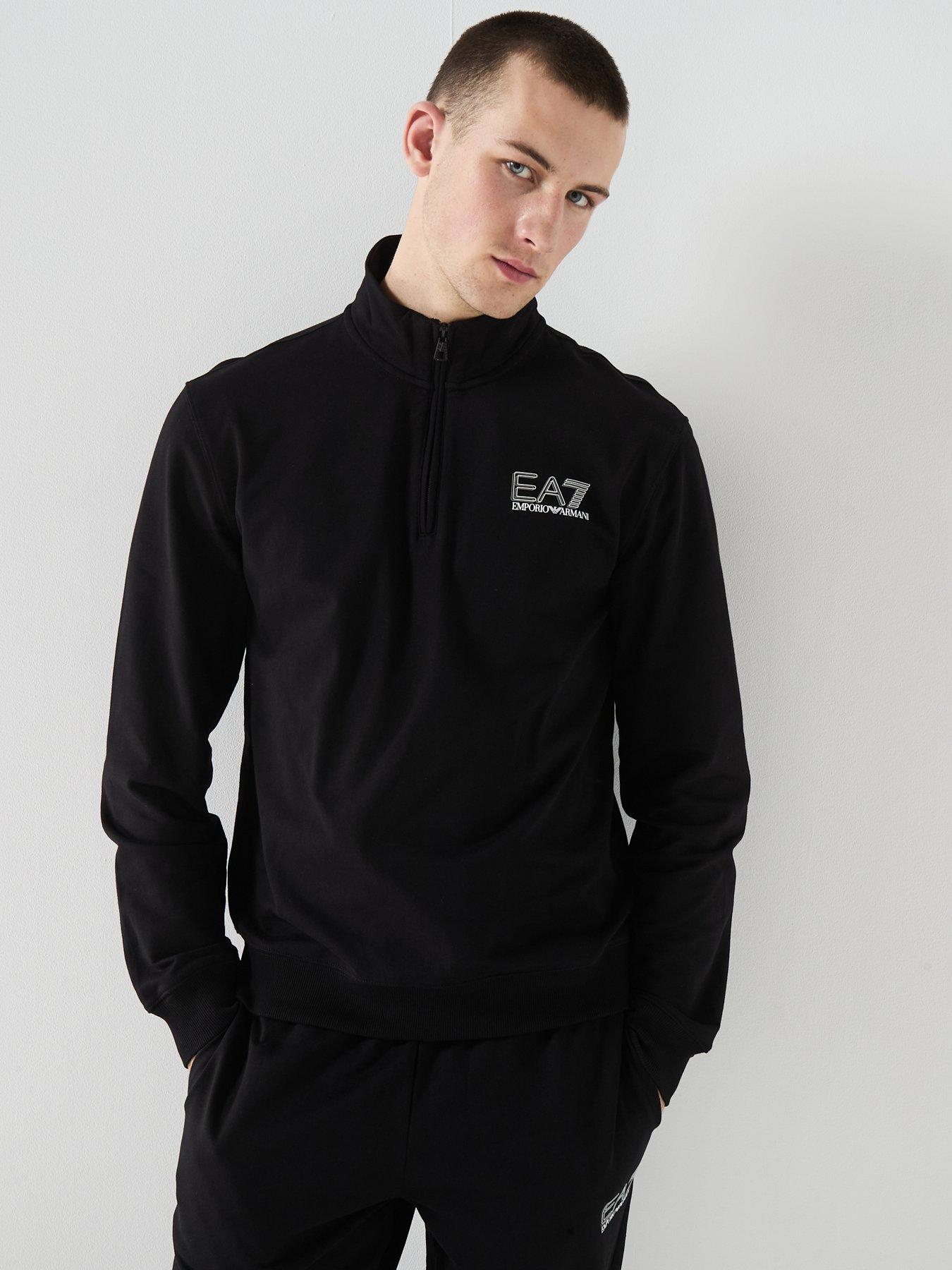 Image 5 of 6 of EA7 Emporio Armani Train Visibility 1/4 Zip Tracksuit - Black