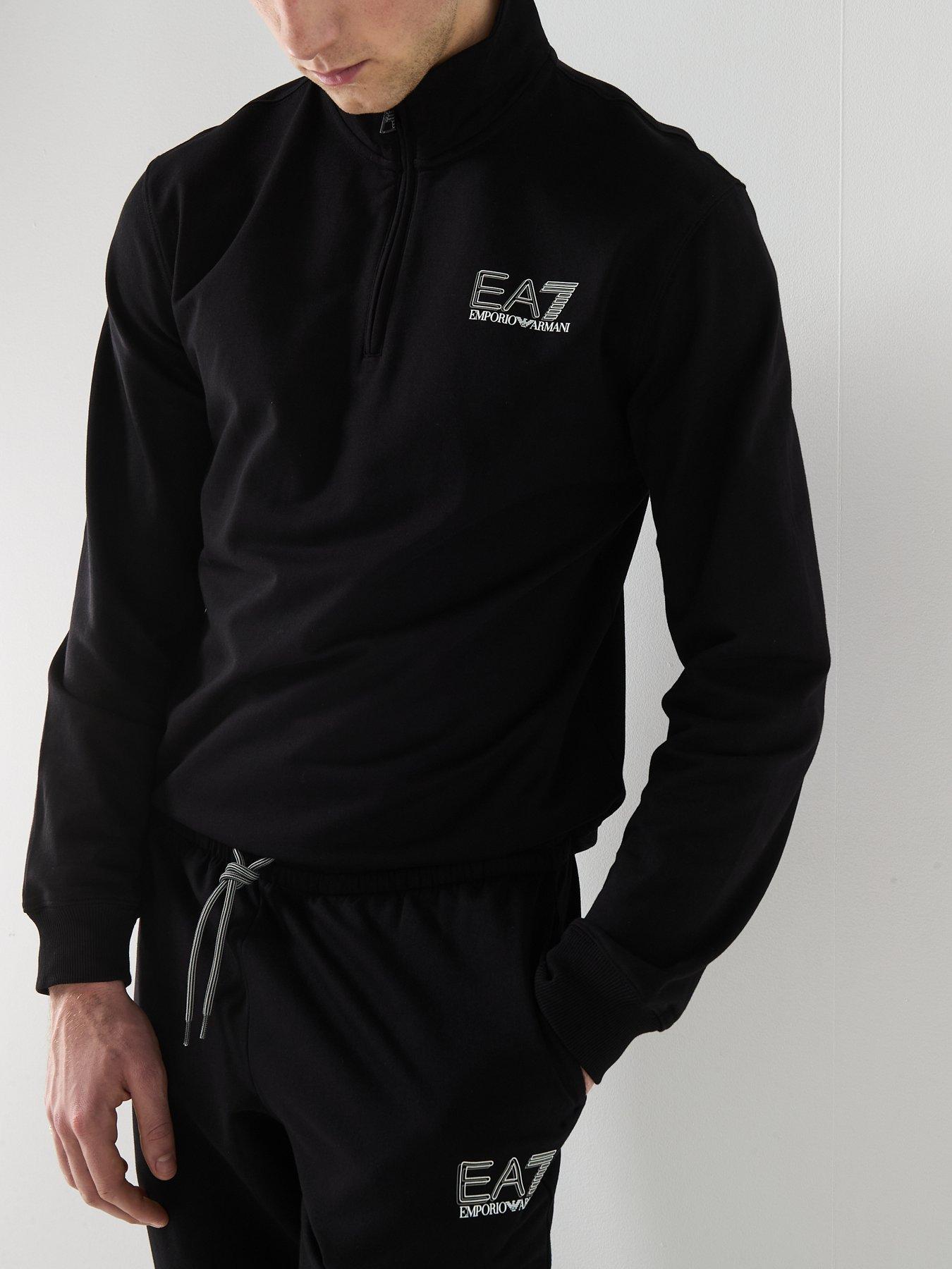 Image 6 of 6 of EA7 Emporio Armani Train Visibility 1/4 Zip Tracksuit - Black