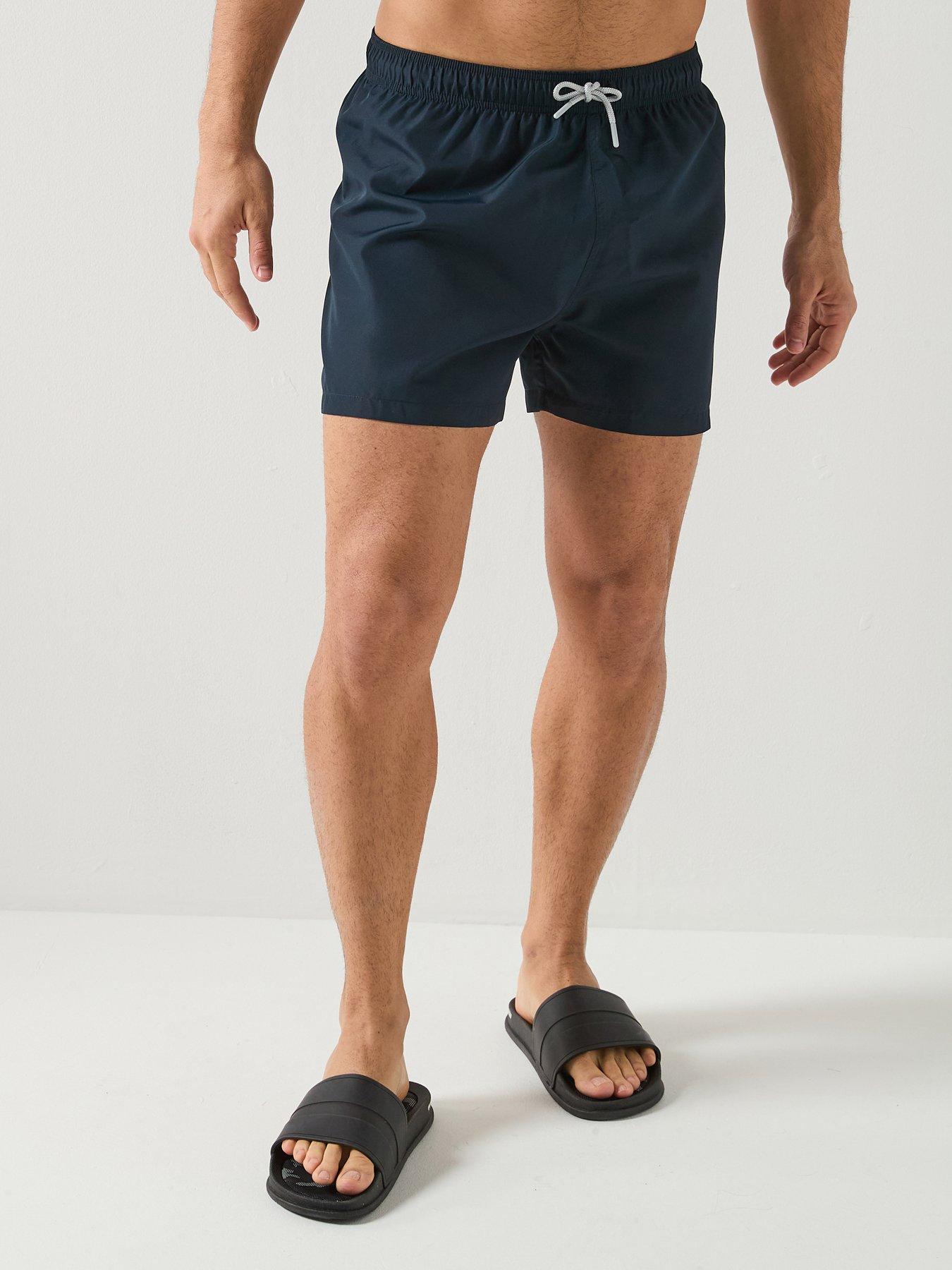Ea7 Emporio Armani Oversized Logo Swimshorts - Navy