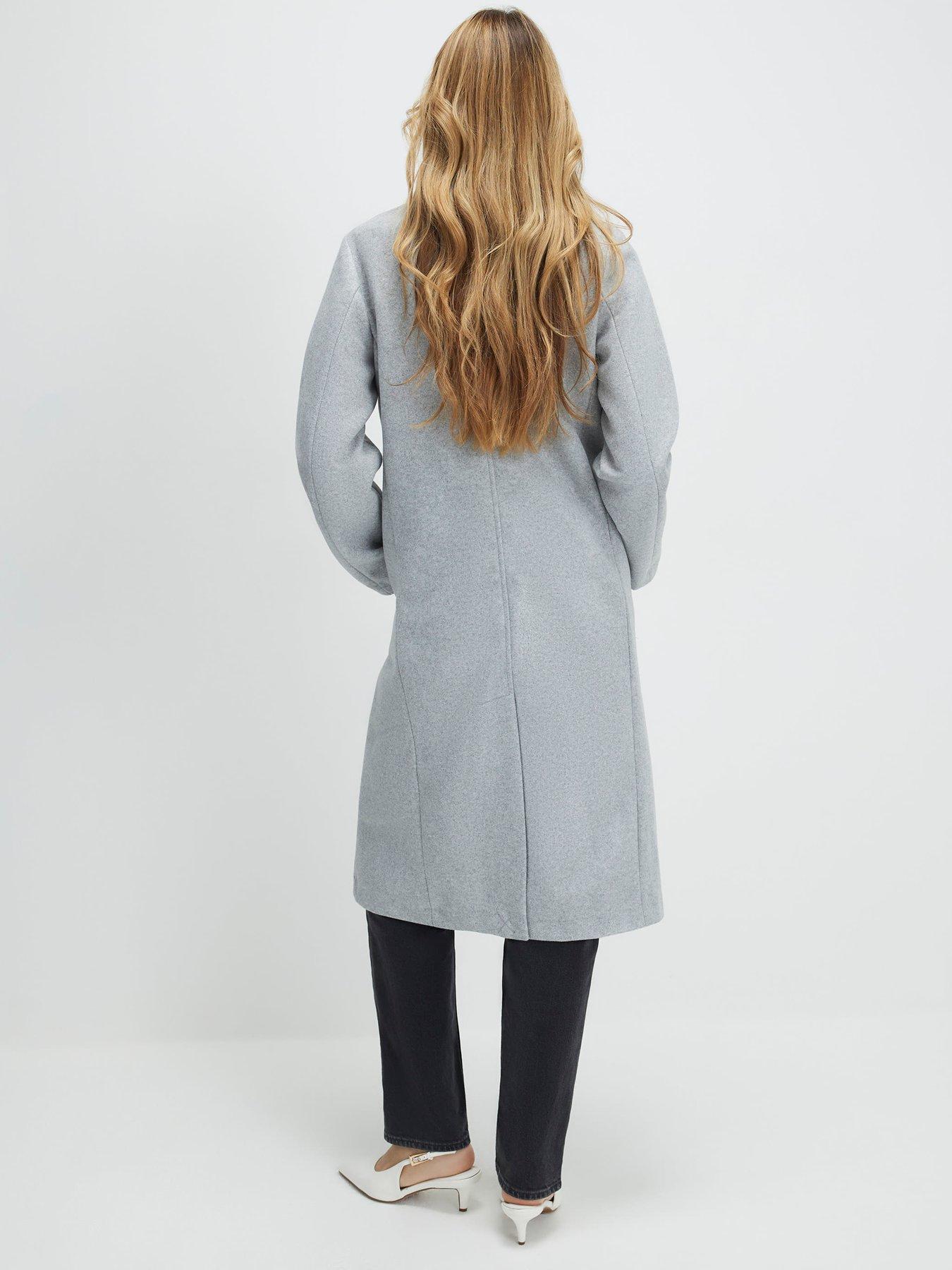 Image 2 of 6 of River Island Unlined Core SB Coat - Grey