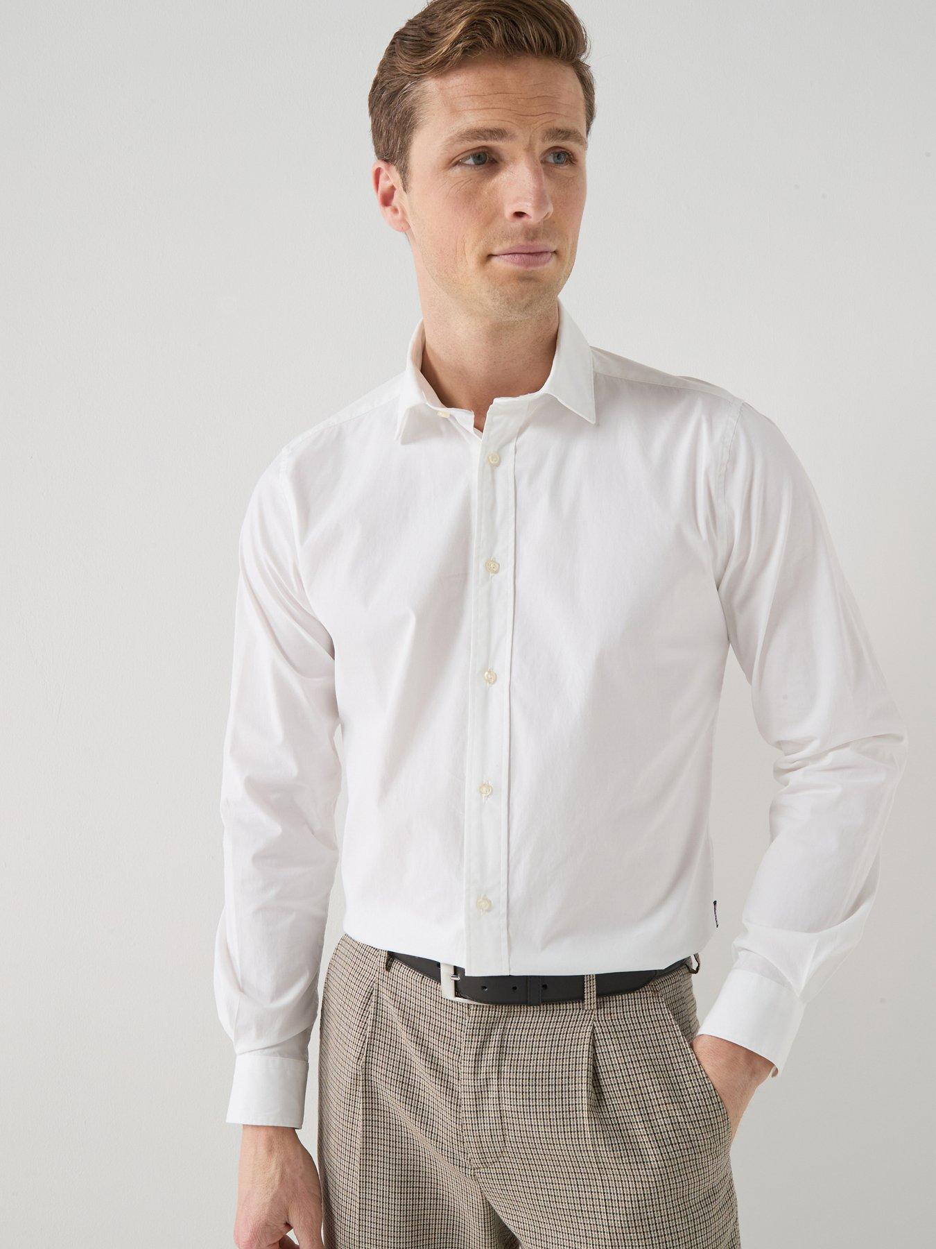 Barbour Barbour Westcroft Stretch Poplin Tailored Shirt - White