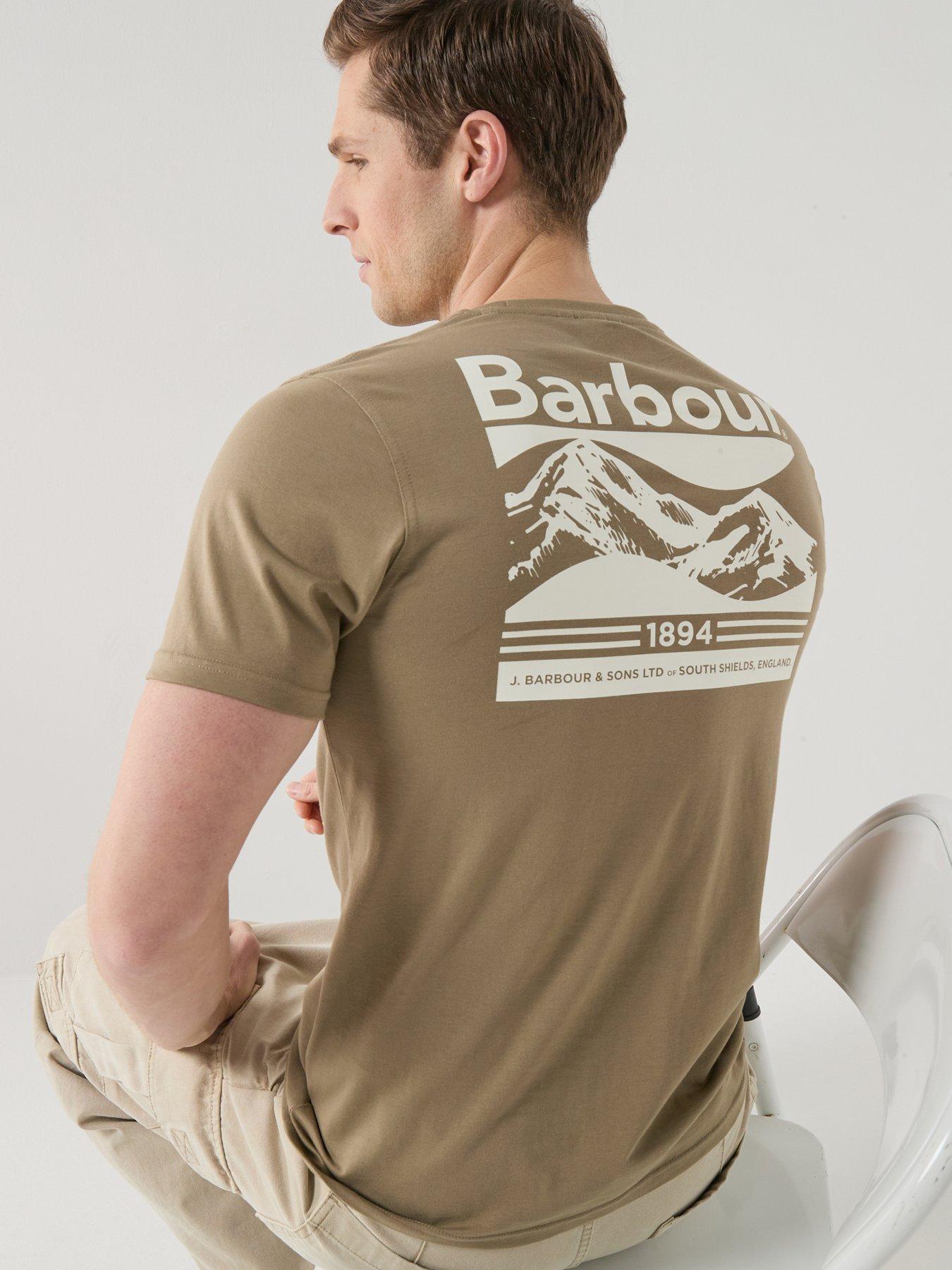 Barbour Camber Back Graphic Relaxed Fit T-Shirt - Khaki
