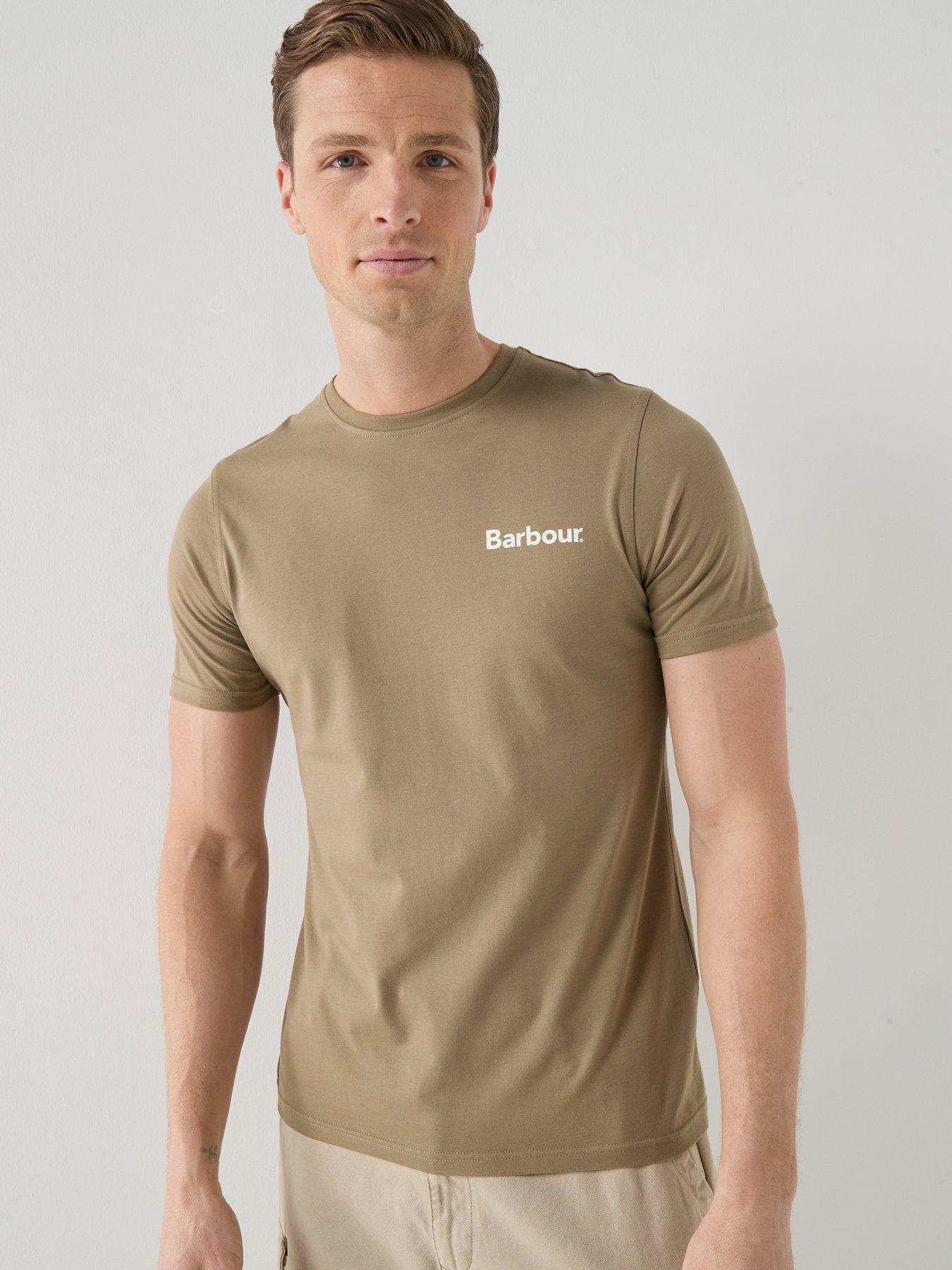 Image 2 of 4 of Barbour Camber Back Graphic Relaxed Fit T-Shirt - Khaki
