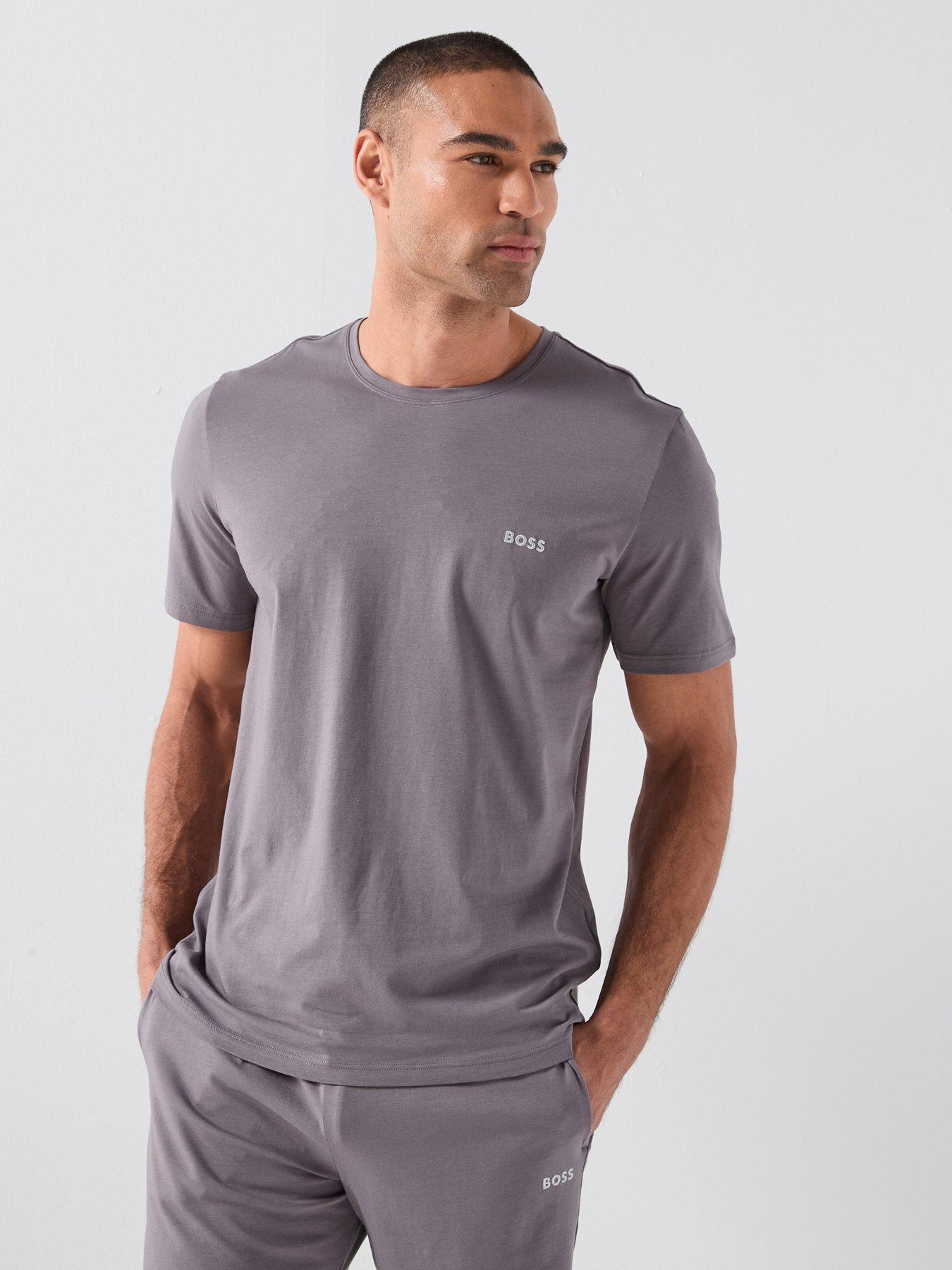 Image 1 of 5 of BOSS Mix &amp; Match Loungewear T-Shirt - Dark Grey