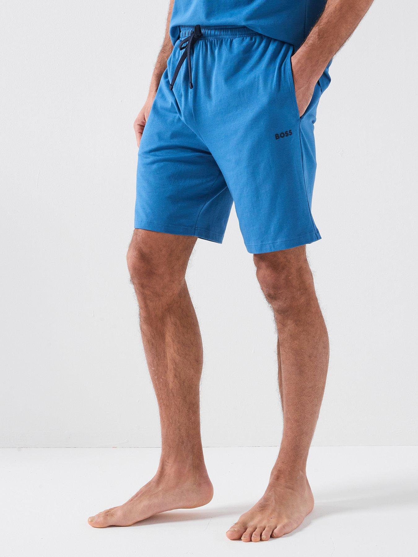 BOSS: Mix  &  Match Lightweight Loungewear Shorts - Blue