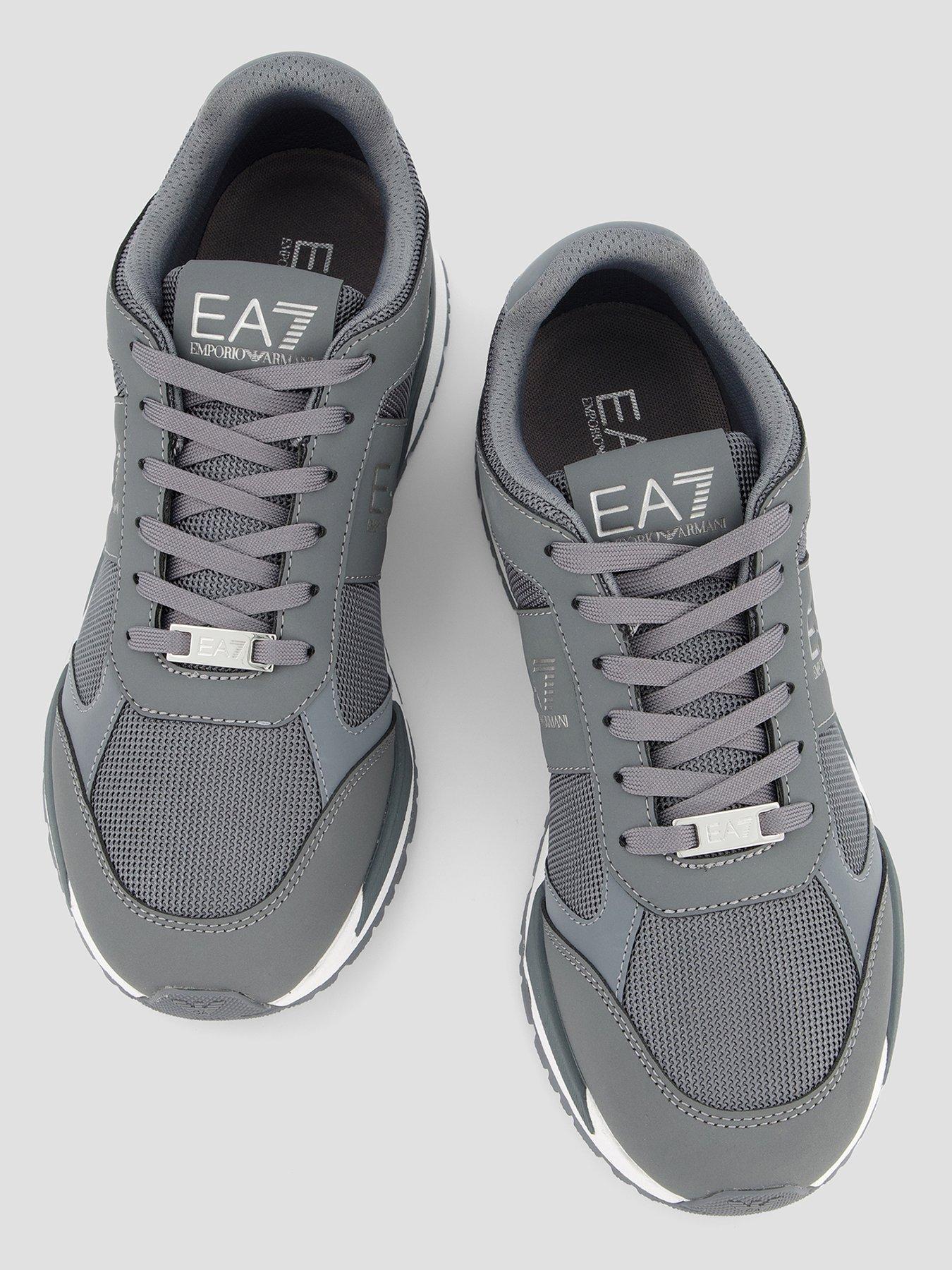 Image 3 of 7 of EA7 Emporio Armani Mesh &amp; Pu Trainers - Grey