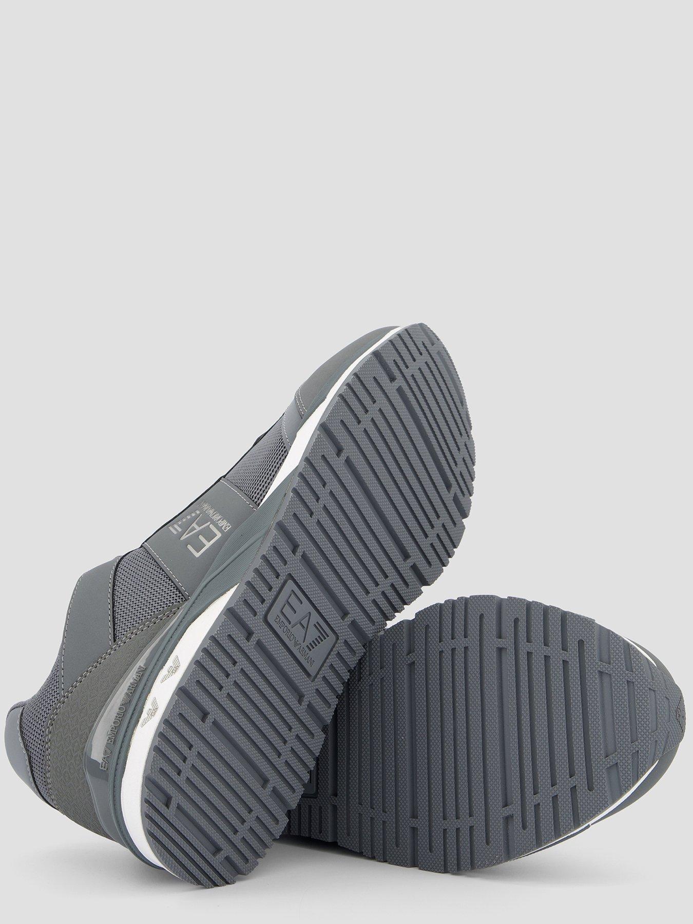 Image 4 of 7 of EA7 Emporio Armani Mesh &amp; Pu Trainers - Grey
