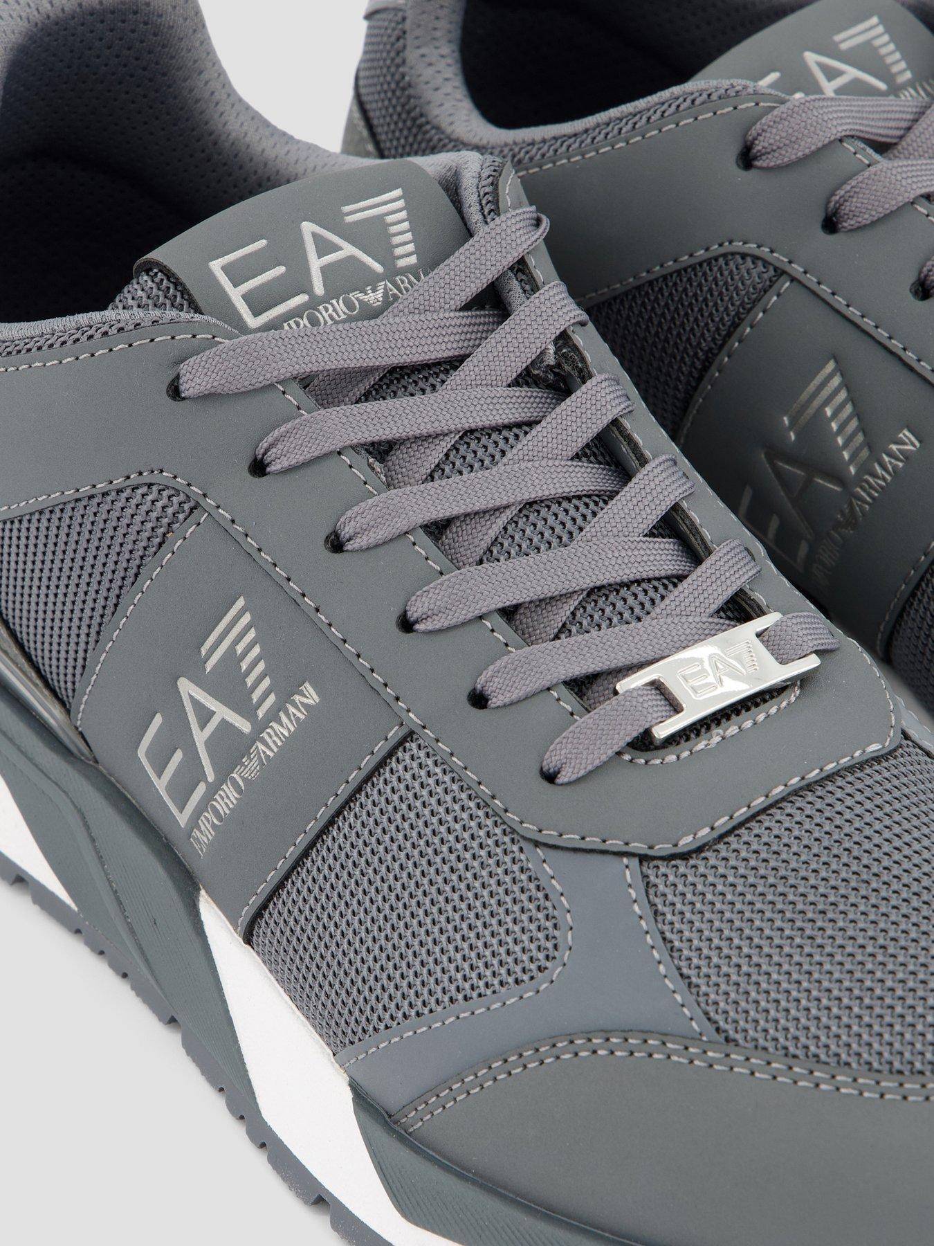Image 5 of 7 of EA7 Emporio Armani Mesh &amp; Pu Trainers - Grey