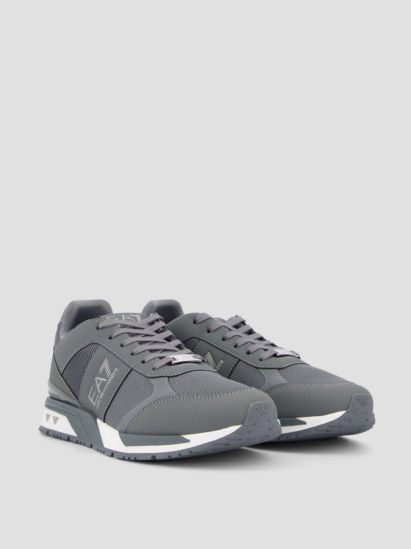 Image 6 of 7 of EA7 Emporio Armani Mesh &amp; Pu Trainers - Grey