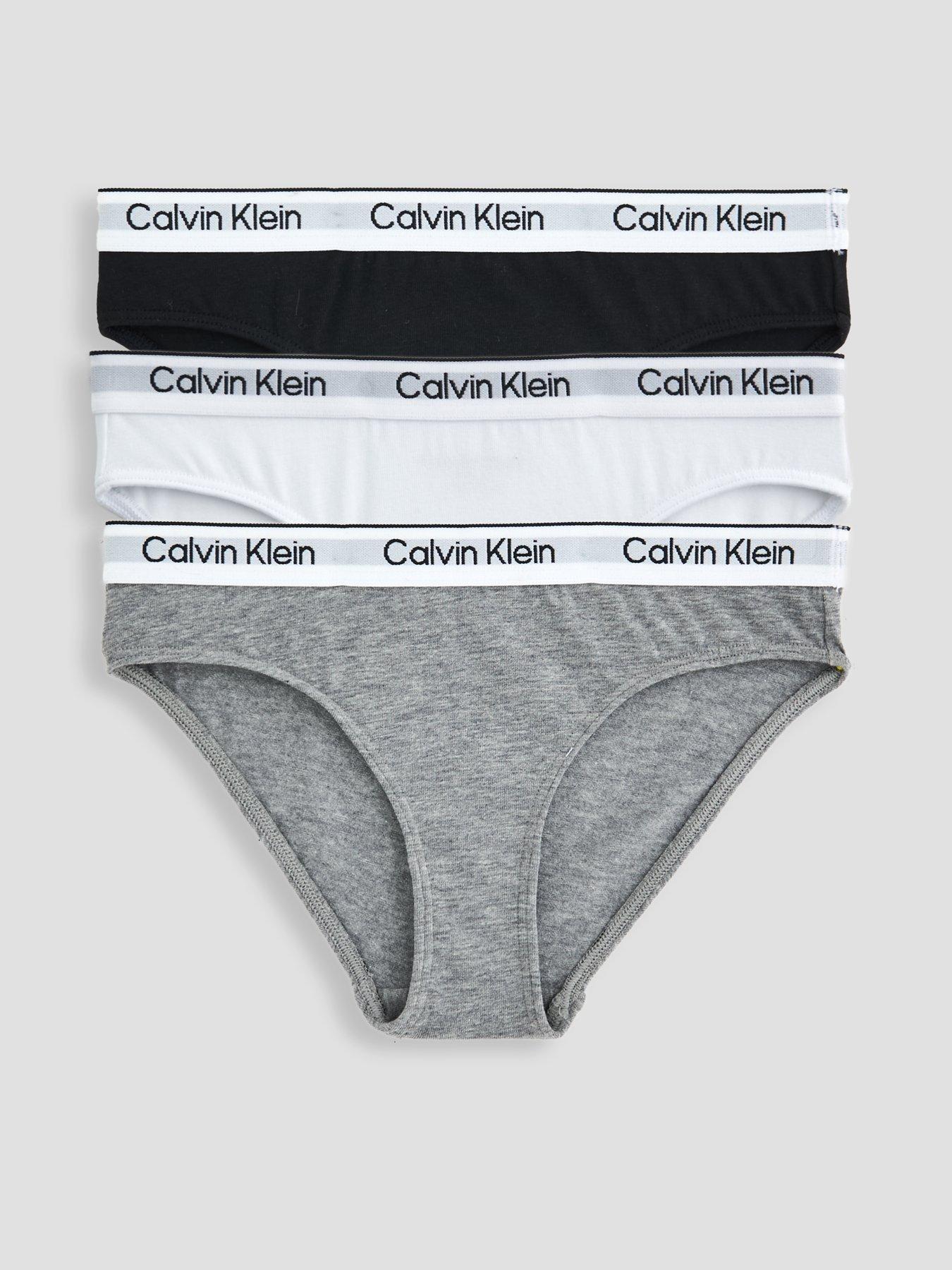 Calvin Klein Girls 3 Pack Modern Cotton Bikini Briefs