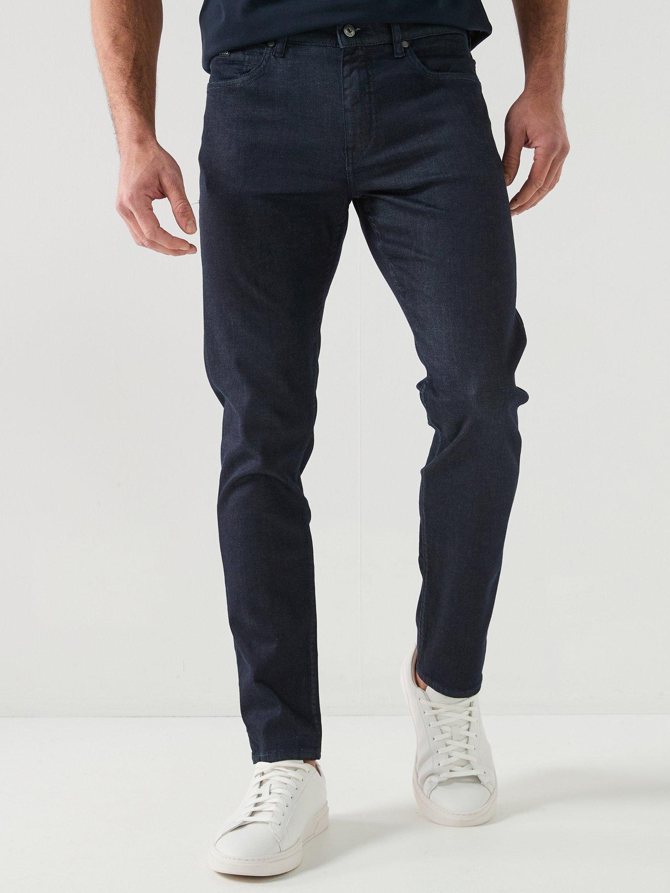 BOSS Egyptian Cotton Slim Fit Jeans - Navy