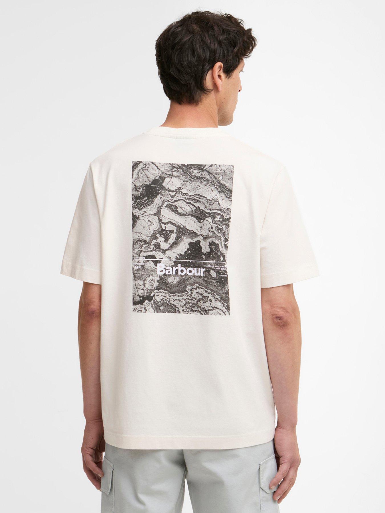 Barbour Wildfell Back Graphic Relaxed Fit T-Shirt - Off White