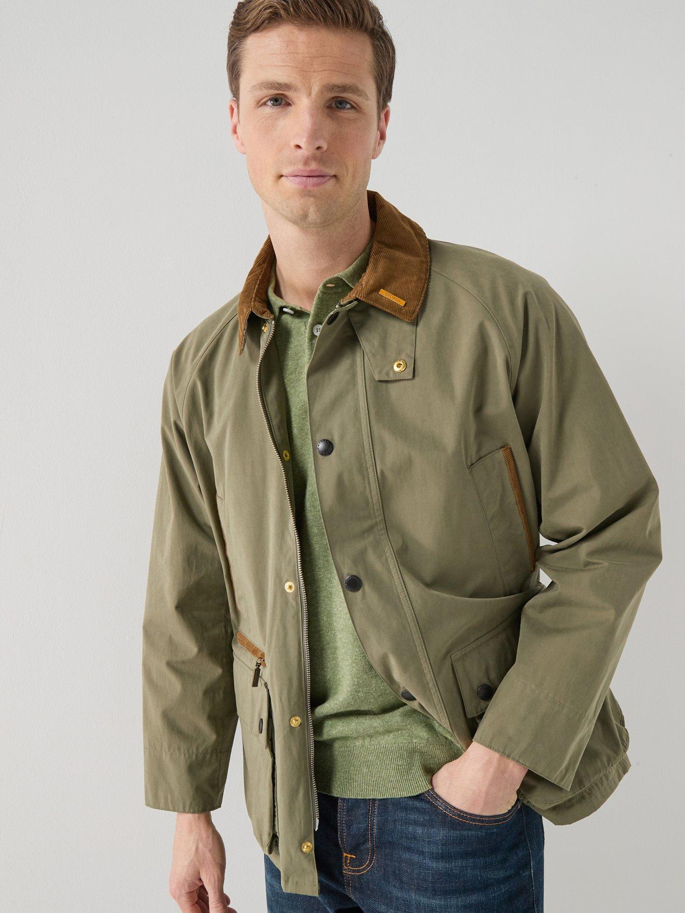Barbour Icons Bedale Longer Length Casual Jacket - Dark Khaki