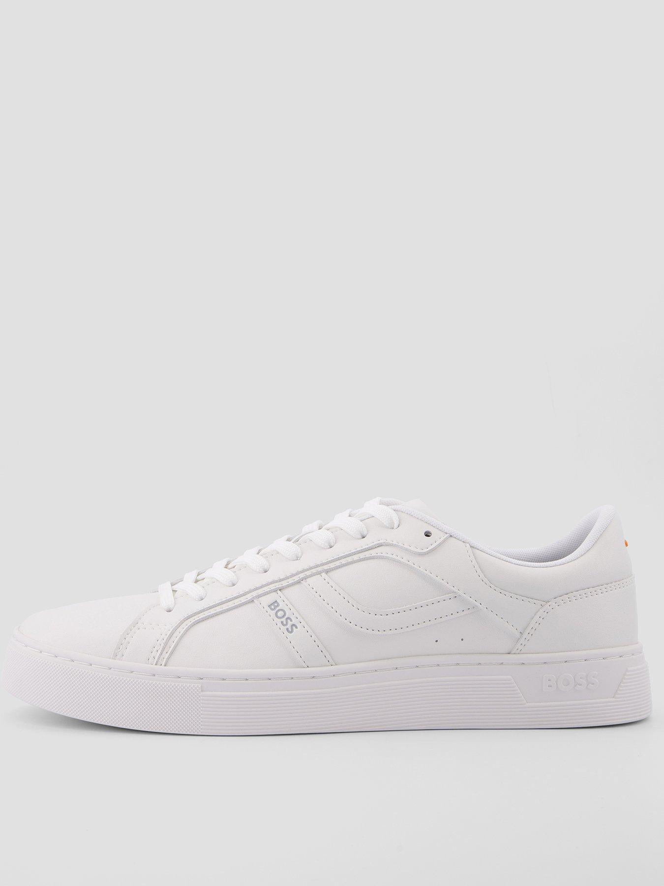 BOSS Orange Rhys Tenn PU Cupsole Sneaker - White
