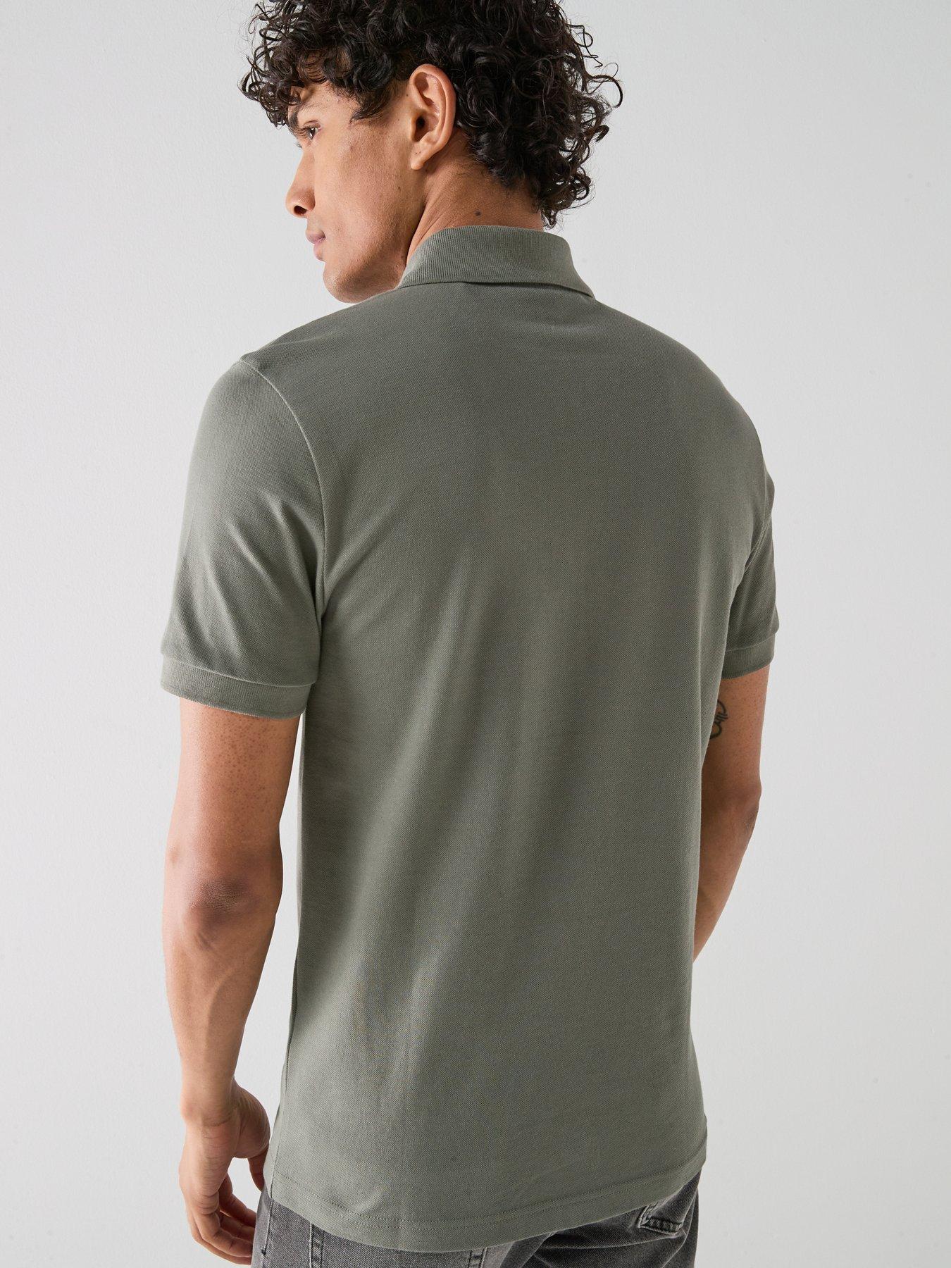 Image 2 of 4 of BOSS Passerzip Zipped Polo Shirt - Dark Khaki