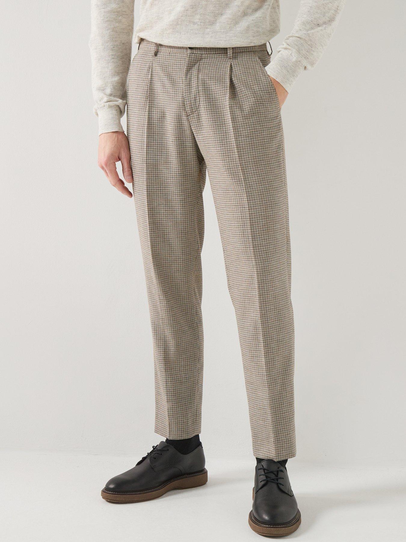 Barbour Forstone Houndstooth Trousers - Grey