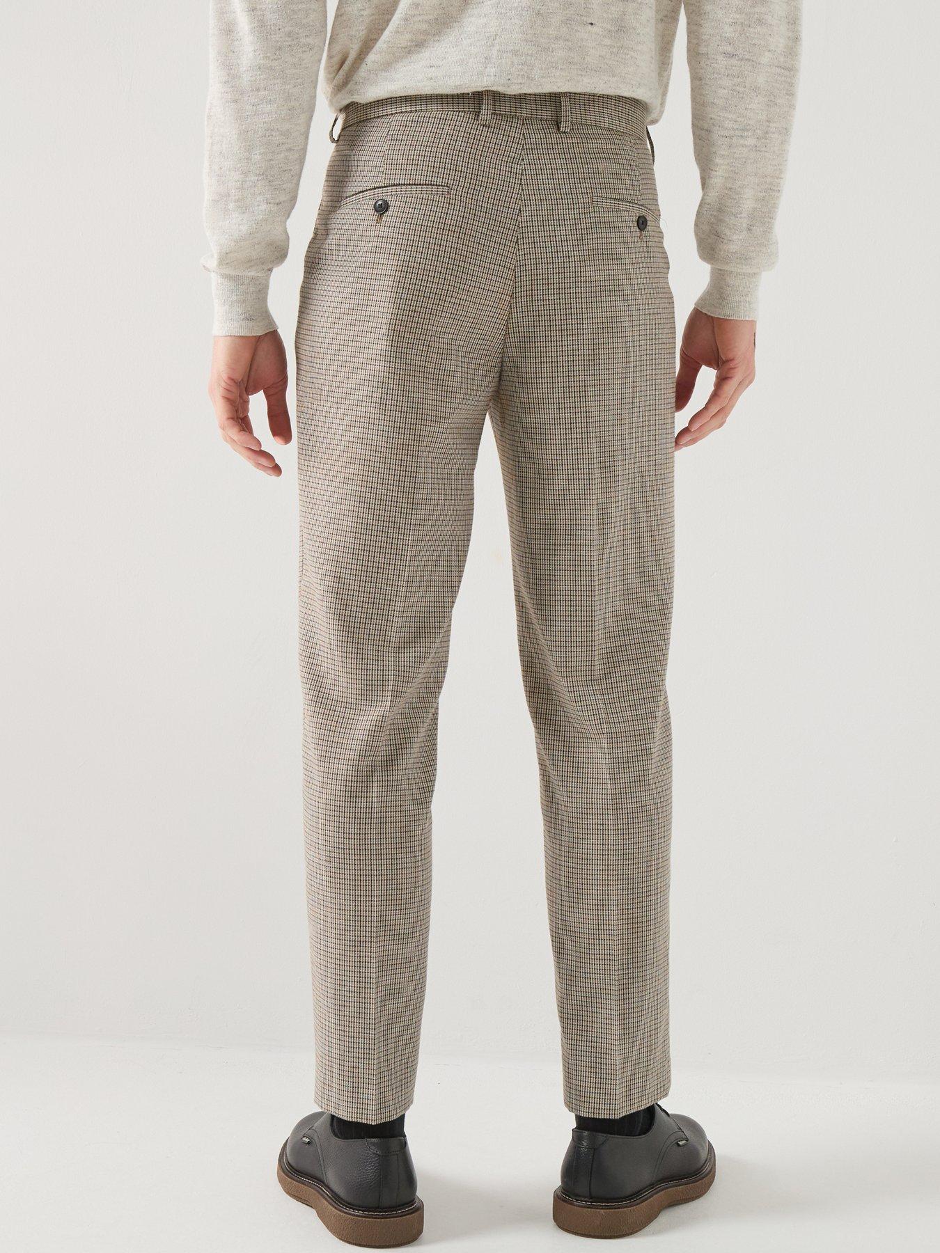 Image 2 of 6 of Barbour Barbour Forstone Houndstooth Trousers - Grey