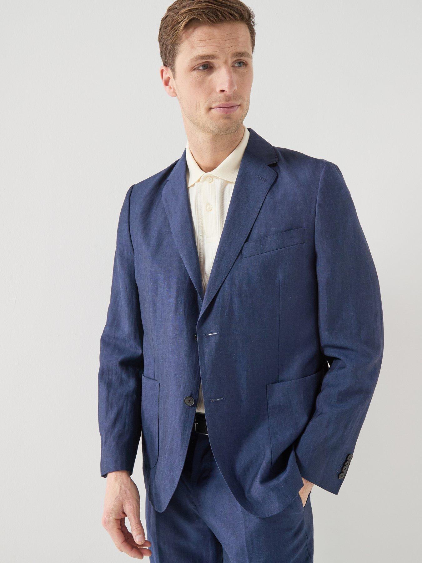 Barbour: Willowtree Linen Blend Blazer - Navy