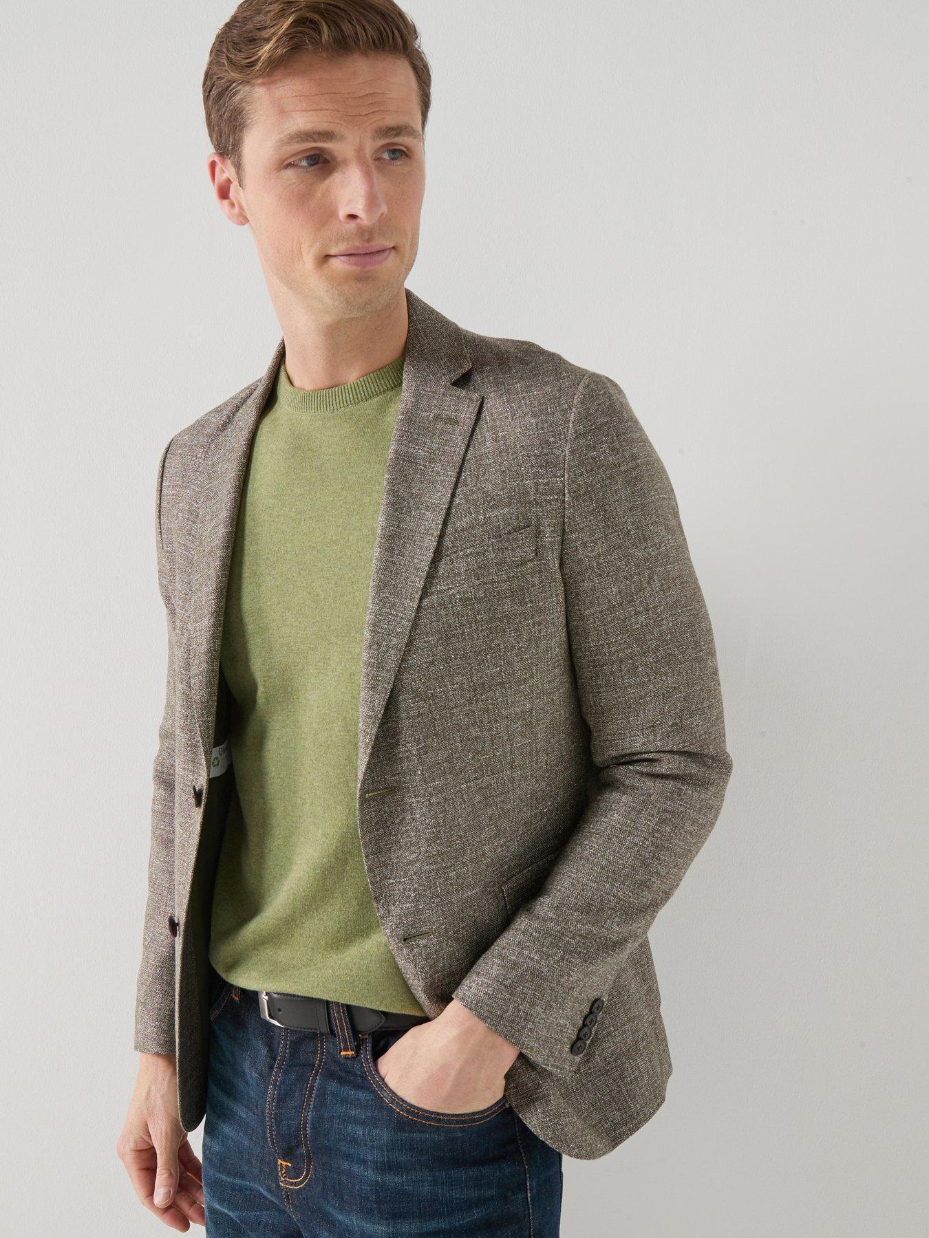 Barbour Auckland Melange Blazer - Olive