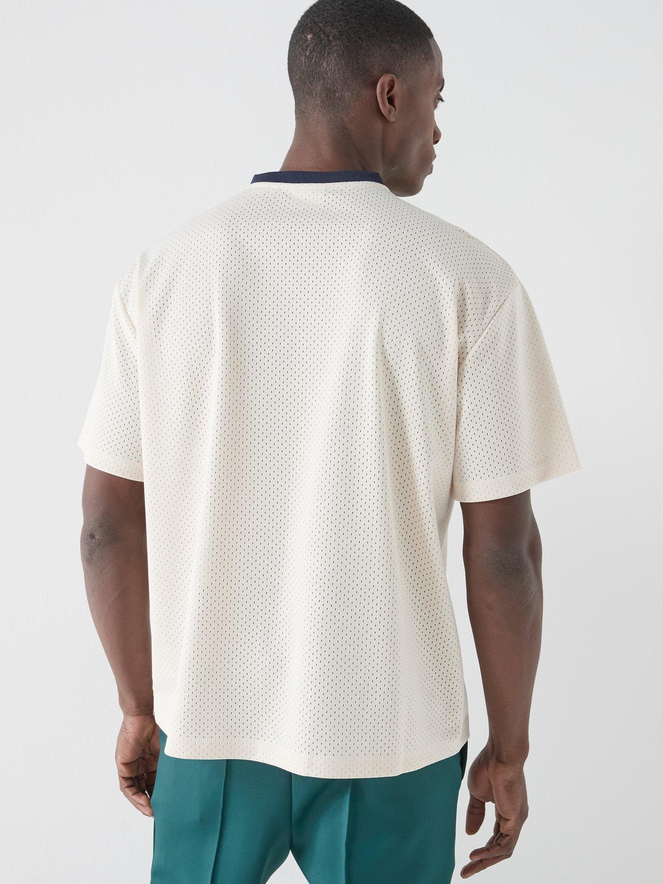 Image 2 of 6 of Les Deux Bronson Mesh T-Shirt - Off White