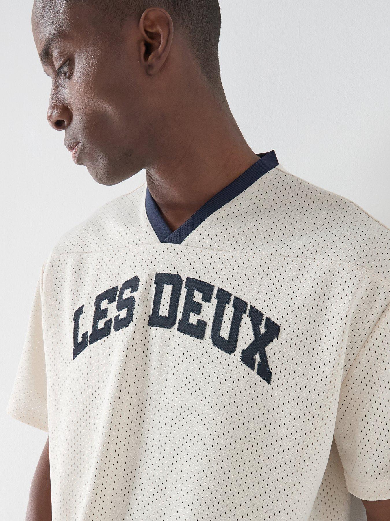 Image 6 of 6 of Les Deux Bronson Mesh T-Shirt - Off White