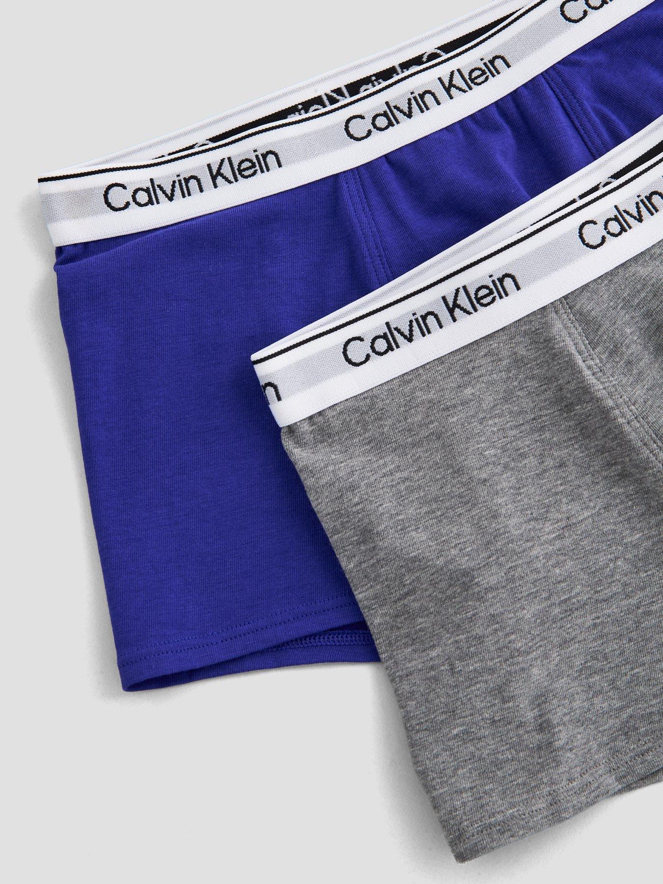Image 4 of 4 of Calvin Klein Boys 2 Pack Modern Cotton Trunk - Multi