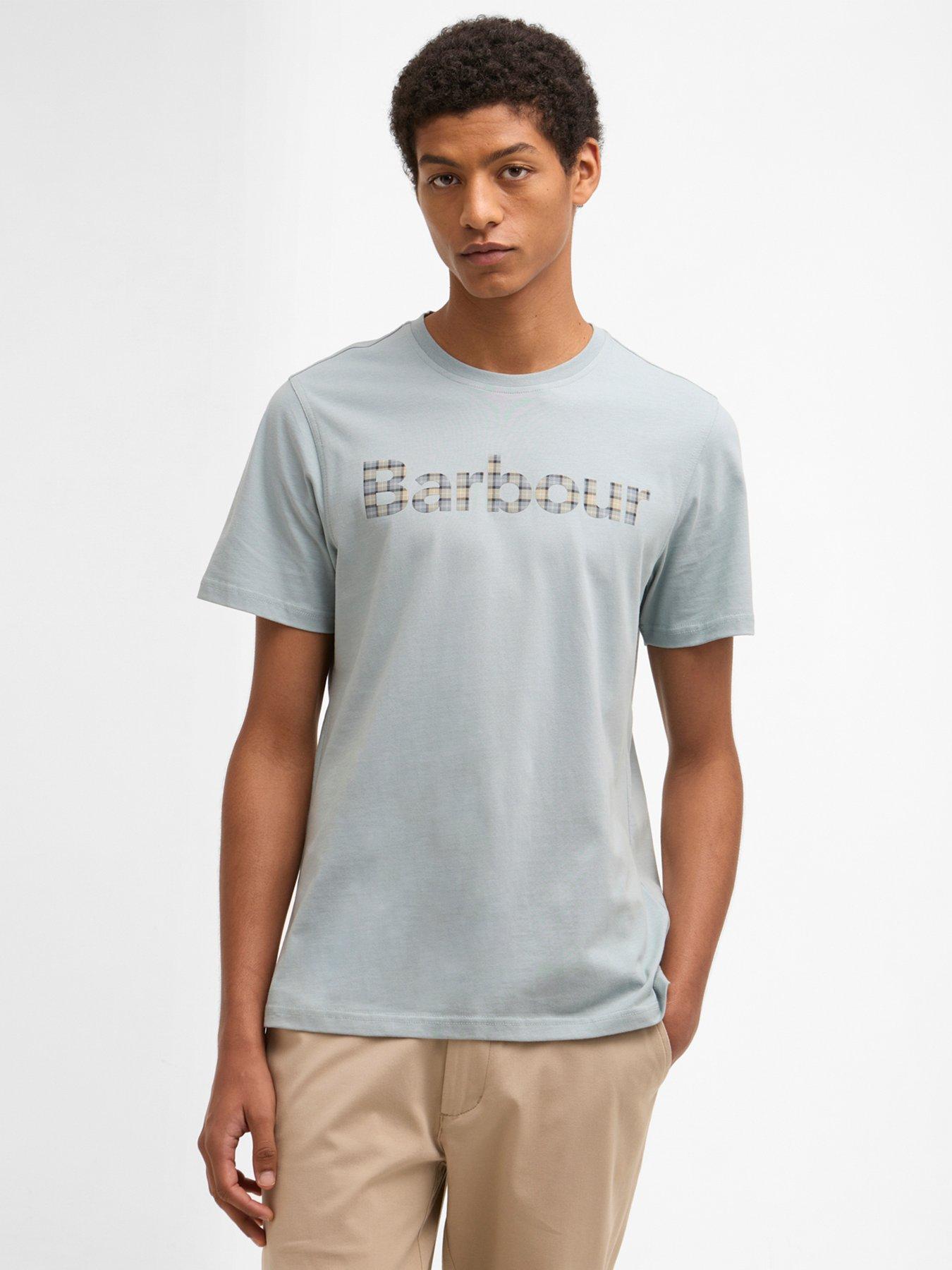 Barbour: Kilnwick Tartan Logo T-Shirt - Blue
