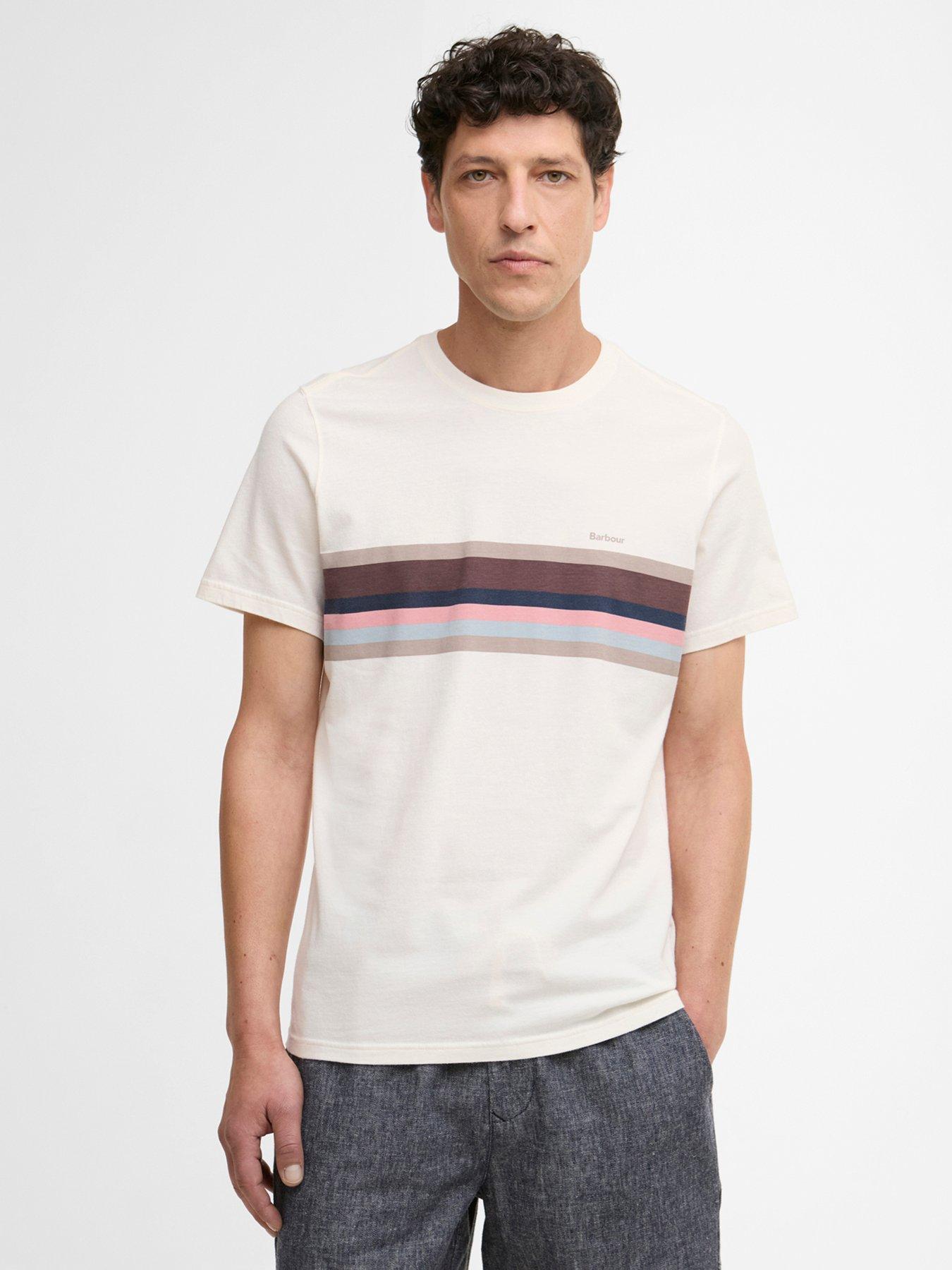Barbour Newsham Stripe T-Shirt - White