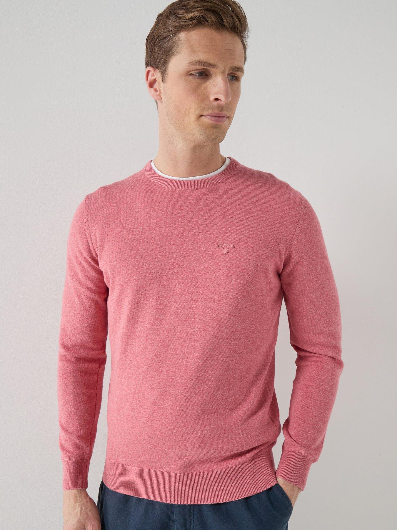 Barbour Pima Cotton Crew Neck Knitted Jumper - Pink