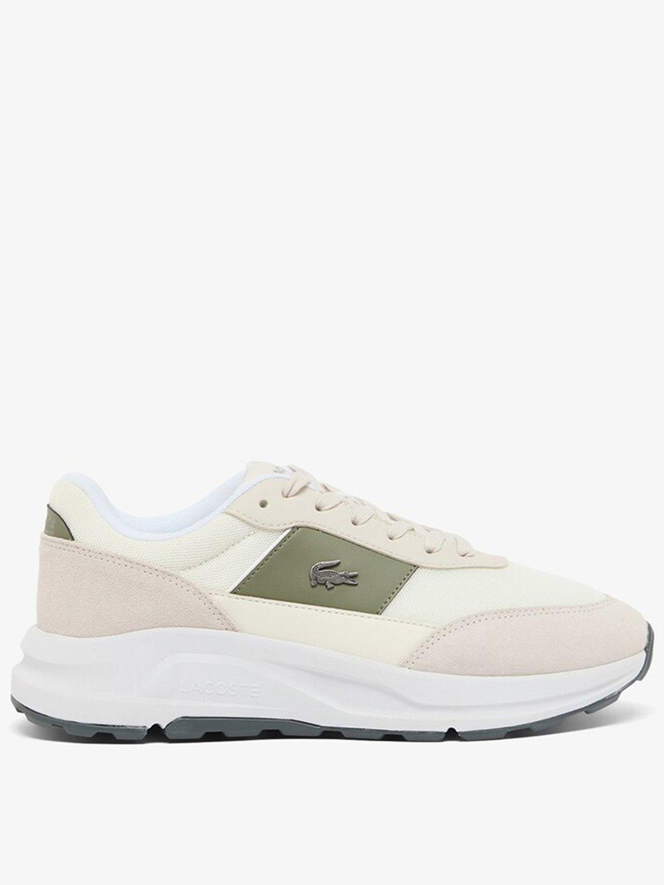 Image 1 of 6 of Lacoste Run Set Trainers - Cream