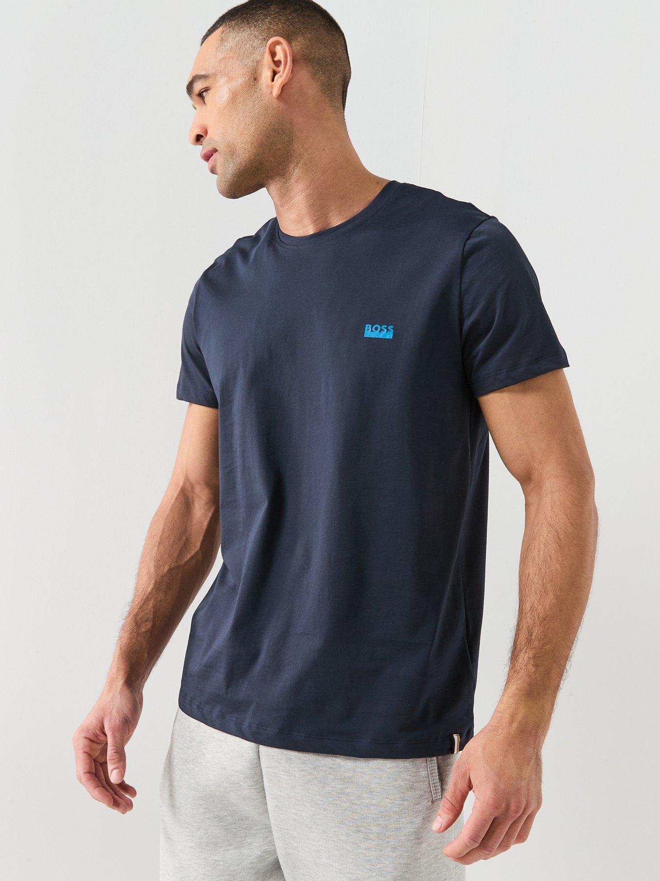 BOSS Tn365 Regular Fit Left Chest Logo T-Shirt - Navy